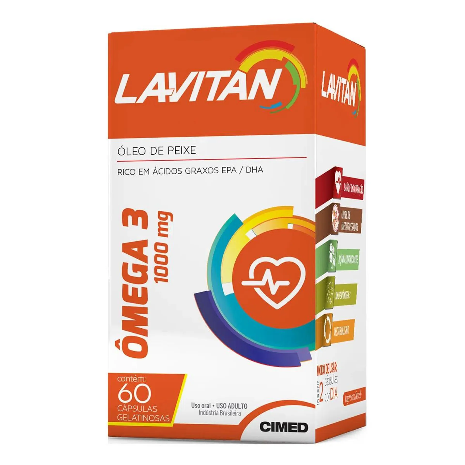 Suplemento Vitamínico Lavitan Omega 60 Capsulas