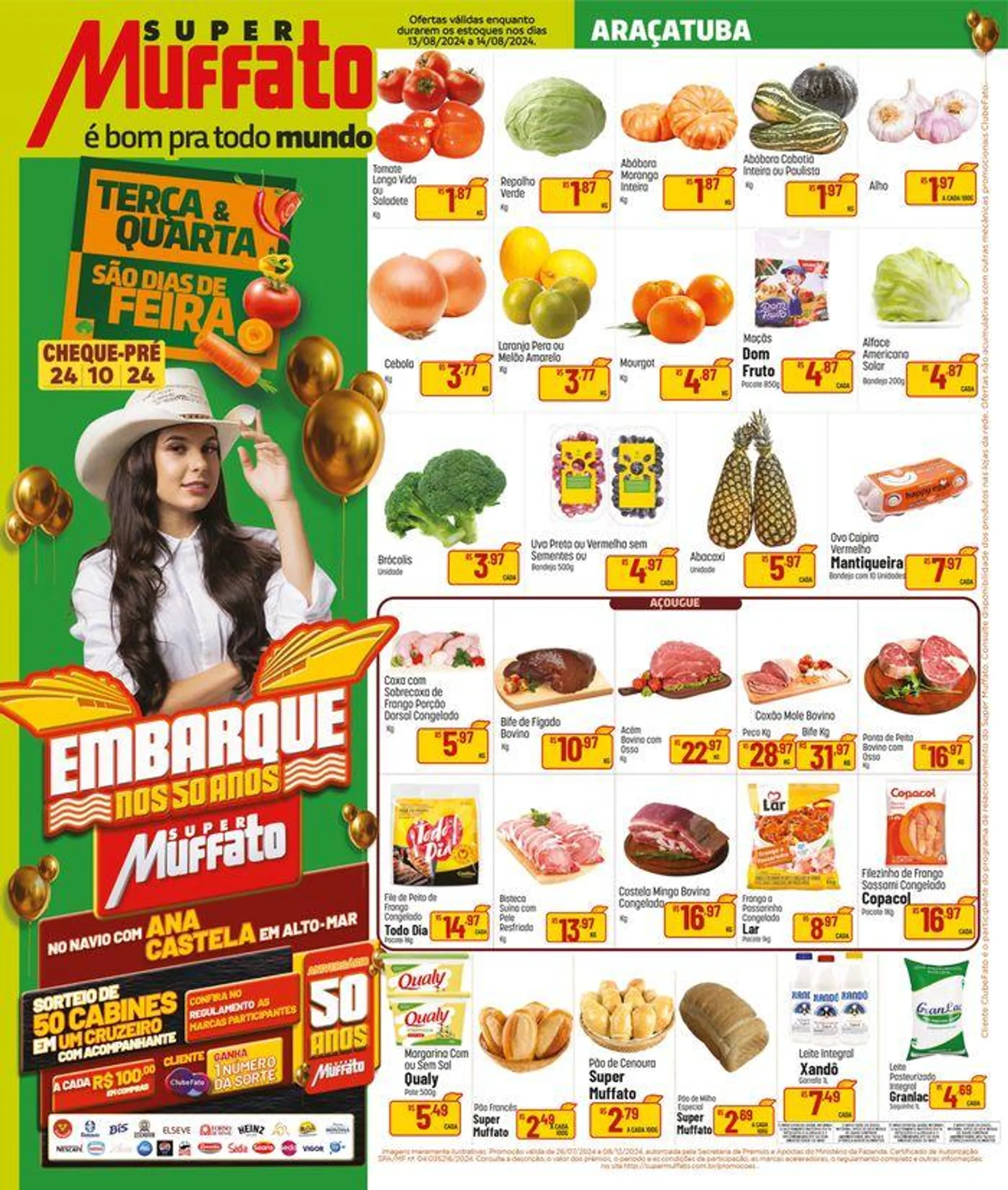 Encarte de Encarte Super Muffato 13 de agosto até 14 de agosto 2024 - Pagina 1