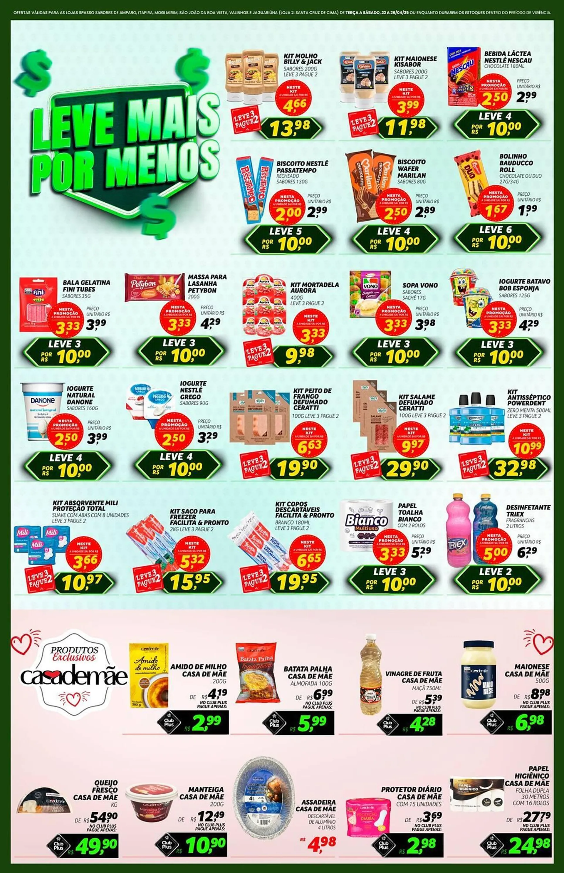 Encarte de Catálogo Spasso Sabores 22 de abril até 26 de abril 2025 - Pagina 3