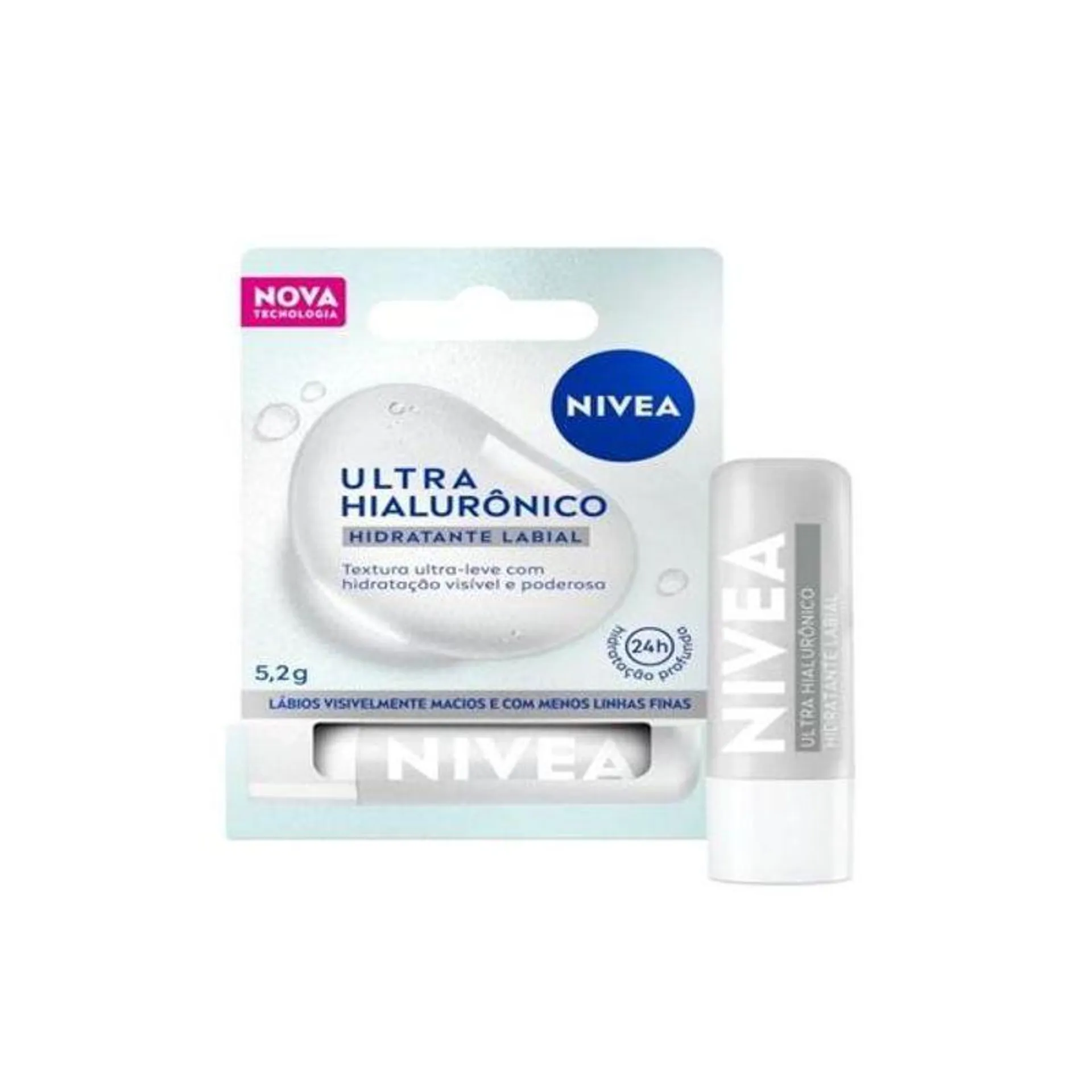 Protetor Labial Nivea Ultra Hialurônico 5,2g