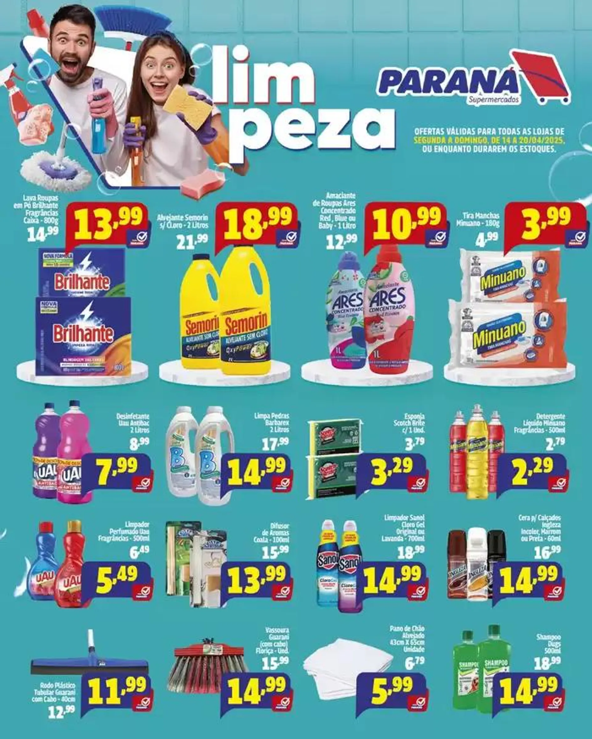 Encarte de Ofertas e promoções atuais 14 de abril até 20 de abril 2025 - Pagina 1