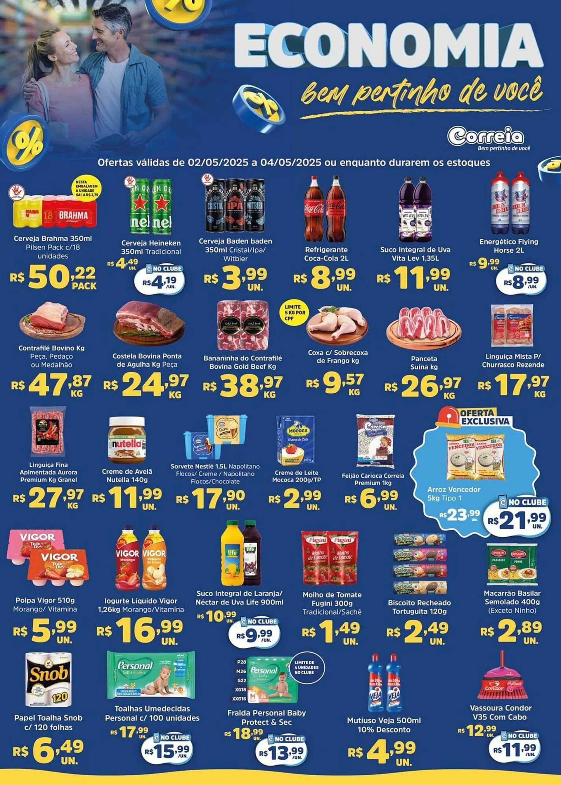 Encarte de Catálogo Supermercados Correia 3 de maio até 4 de maio 2025 - Pagina 1