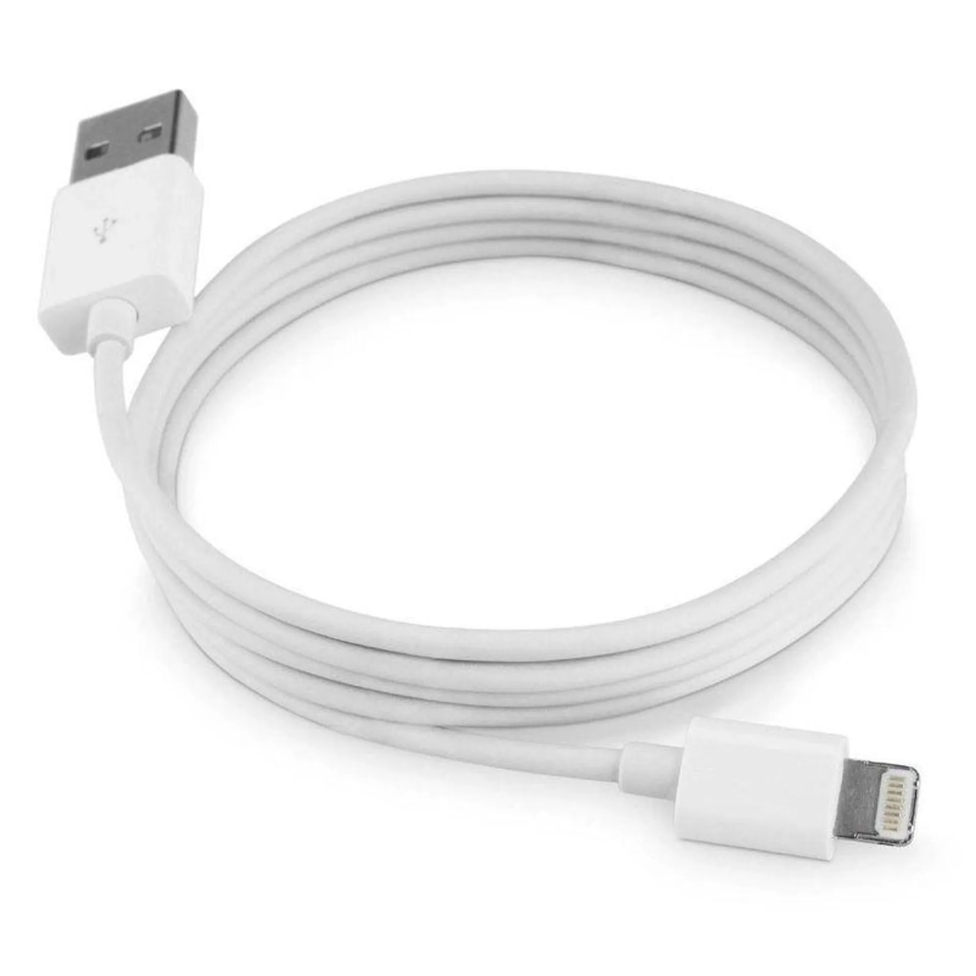 Cabo de Dado Iphone 5 6 7s 8 Plus Nano 7 Ipad 4 Branco 1m