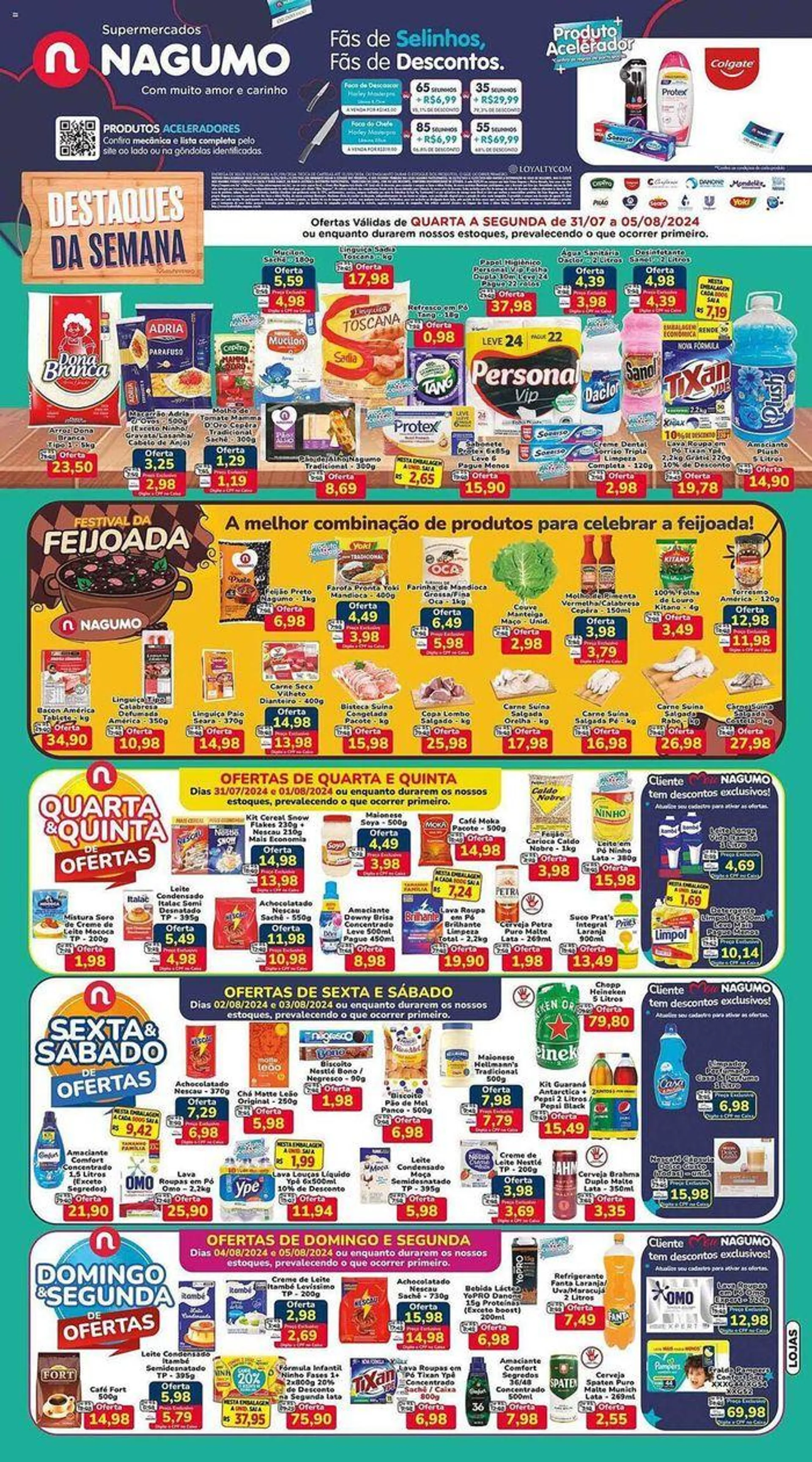 Encarte de Oferta Nagumo 1 de agosto até 5 de agosto 2024 - Pagina 1