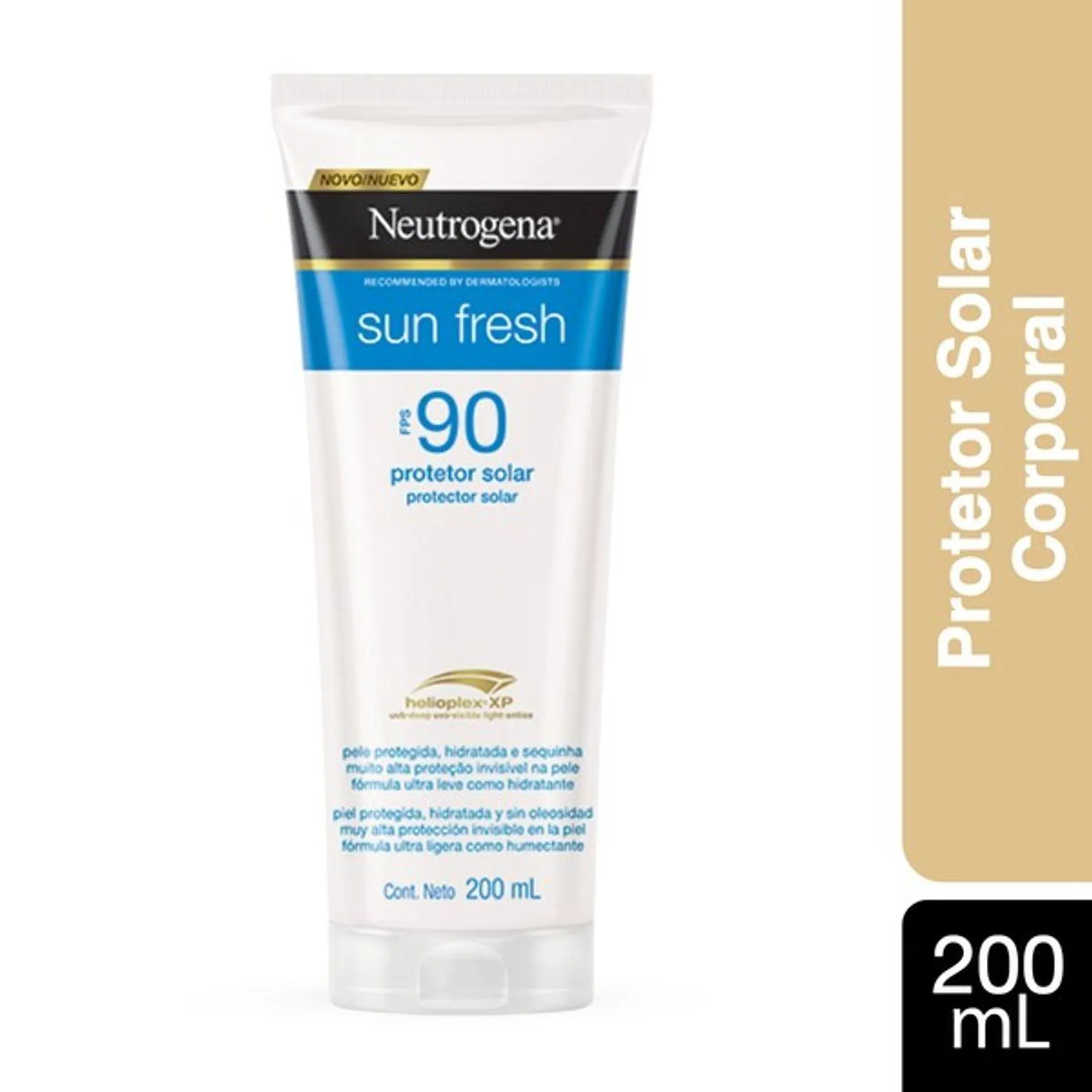 Protetor Solar Facial Neutrogena Sun Fresh FPS90 200ml