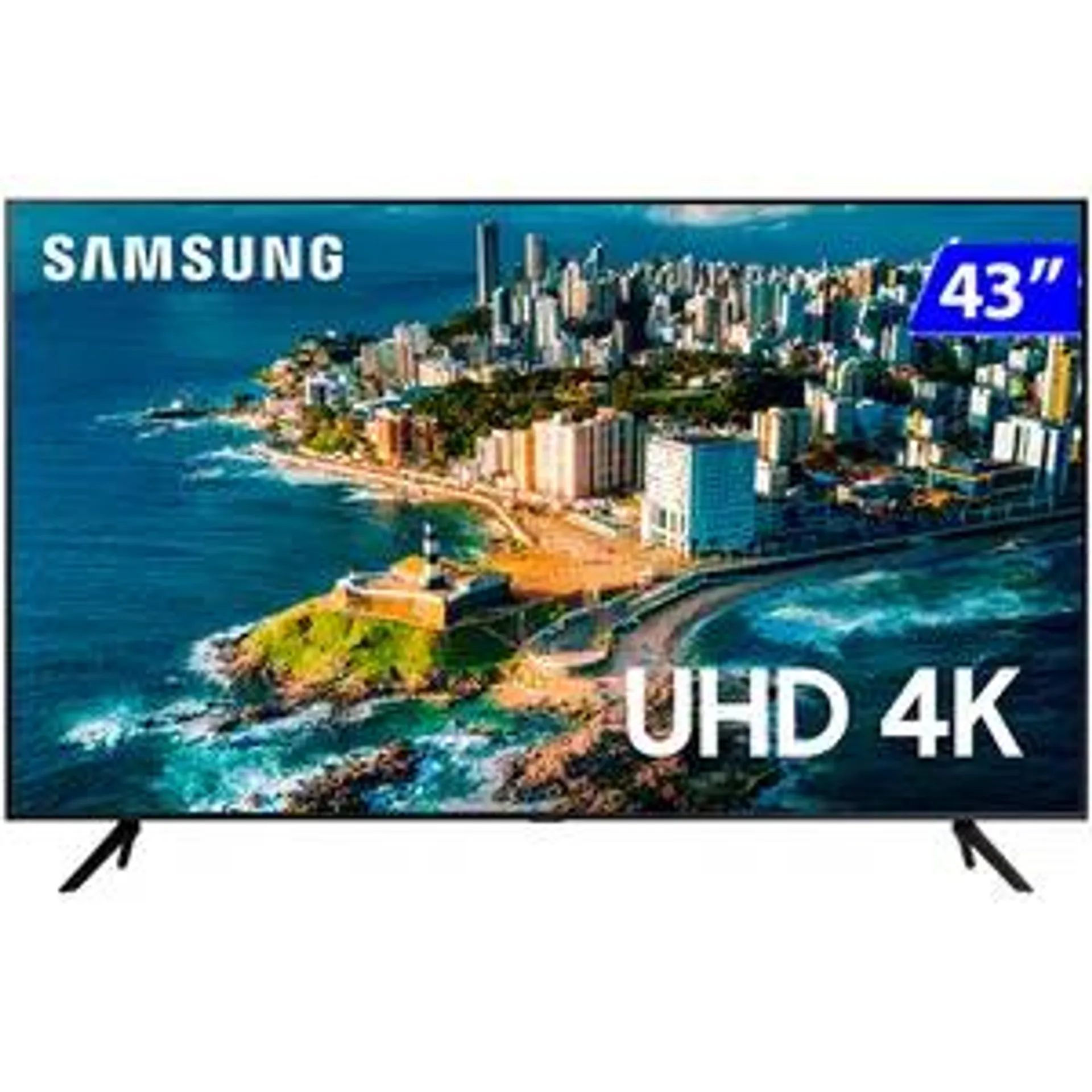 Smart TV Samsung 43" 4K Wi-Fi Tizen Crystal Comando de Voz UN43CU7700GXZD