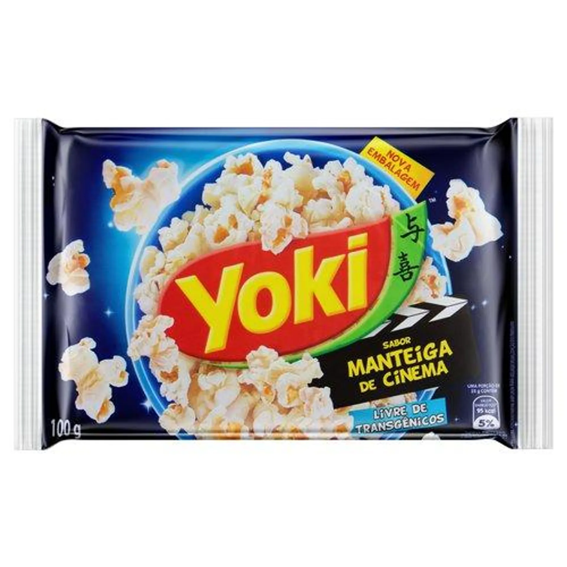 Pipoca para Micro-Ondas Manteiga de Cinema Yoki Pacote 100g