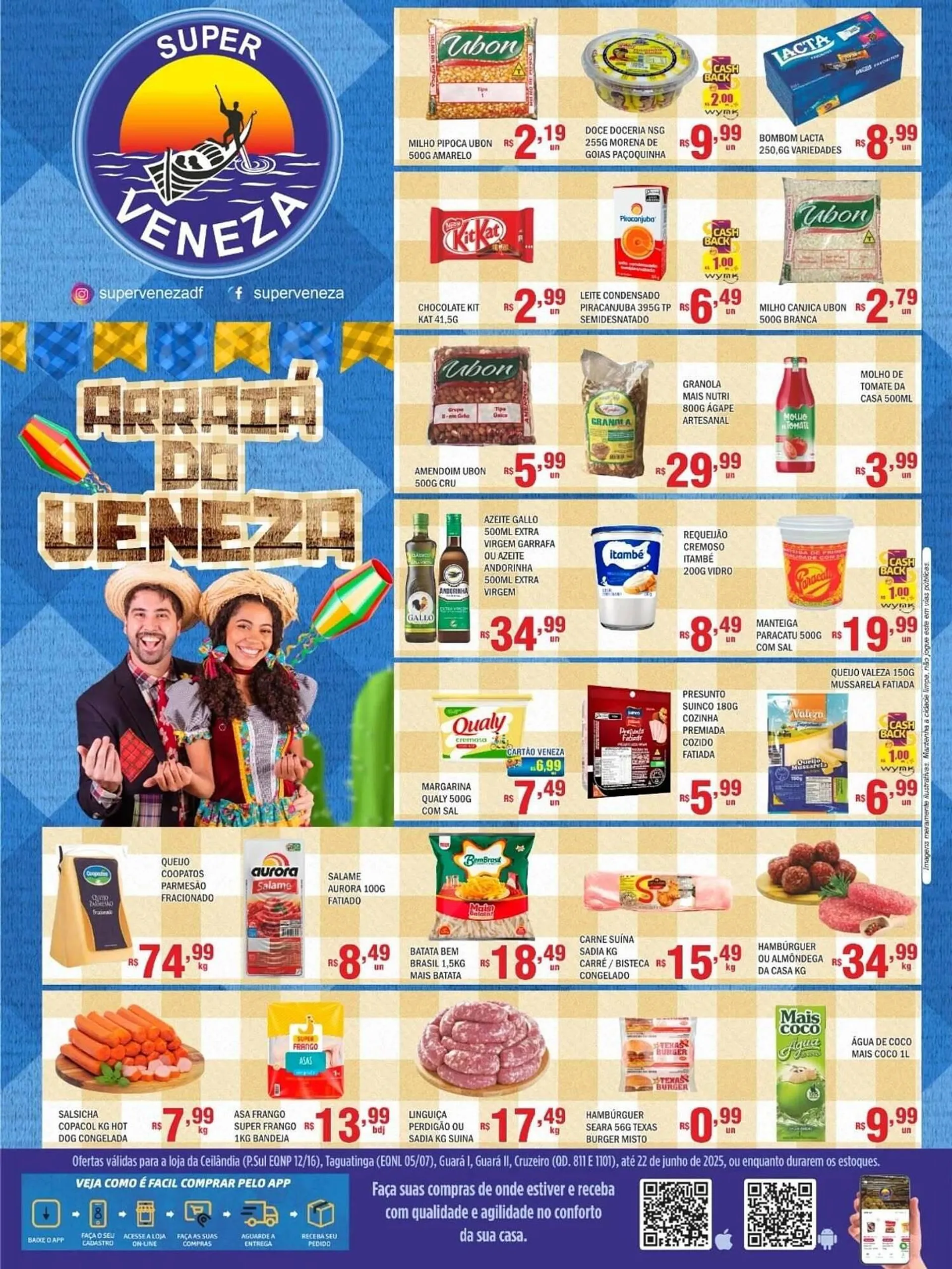 Encarte de Catálogo Super Veneza 18 de junho até 30 de junho 2025 - Pagina 1