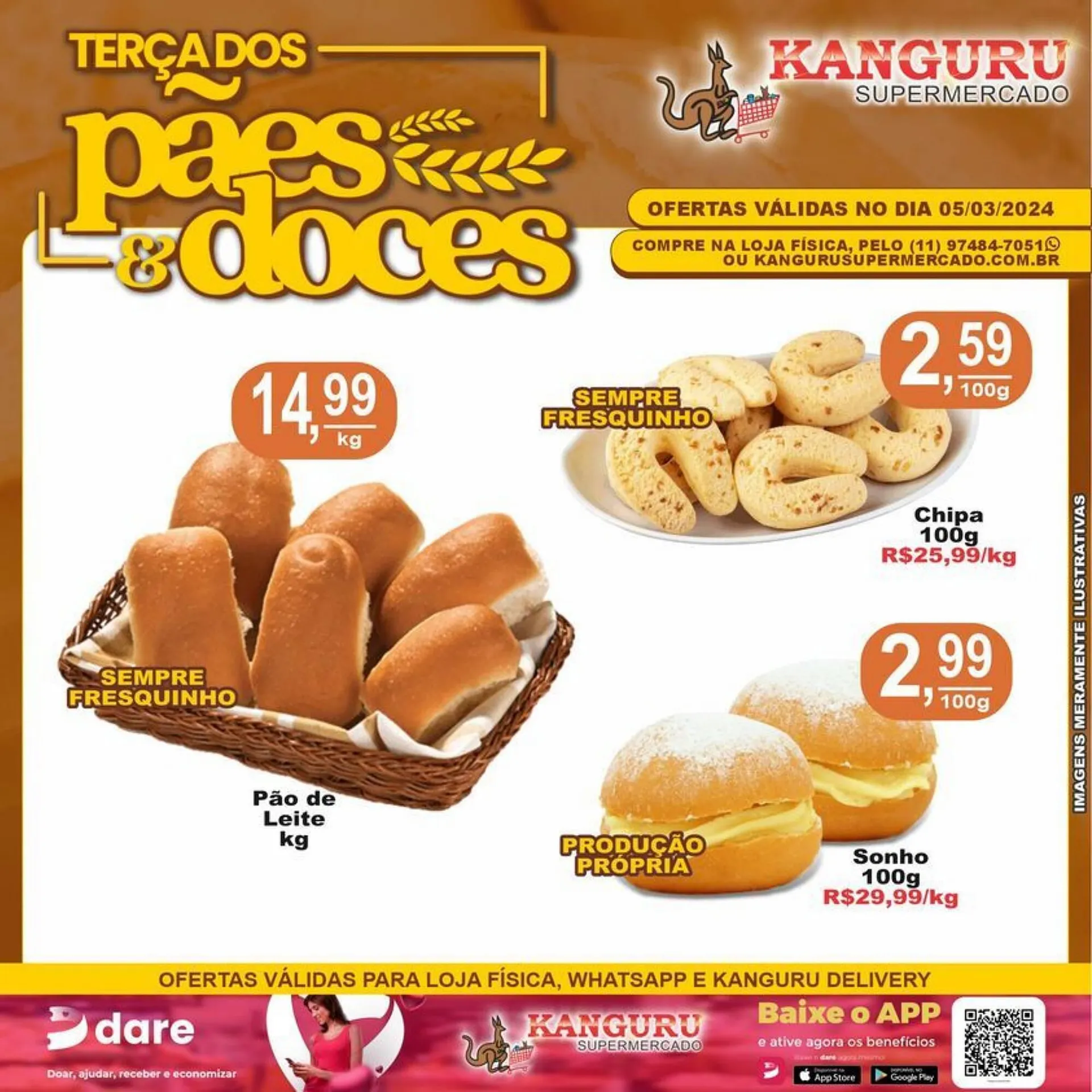 Encarte de Catálogo Kanguru Supermercado 5 de março até 5 de março 2024 - Pagina 1