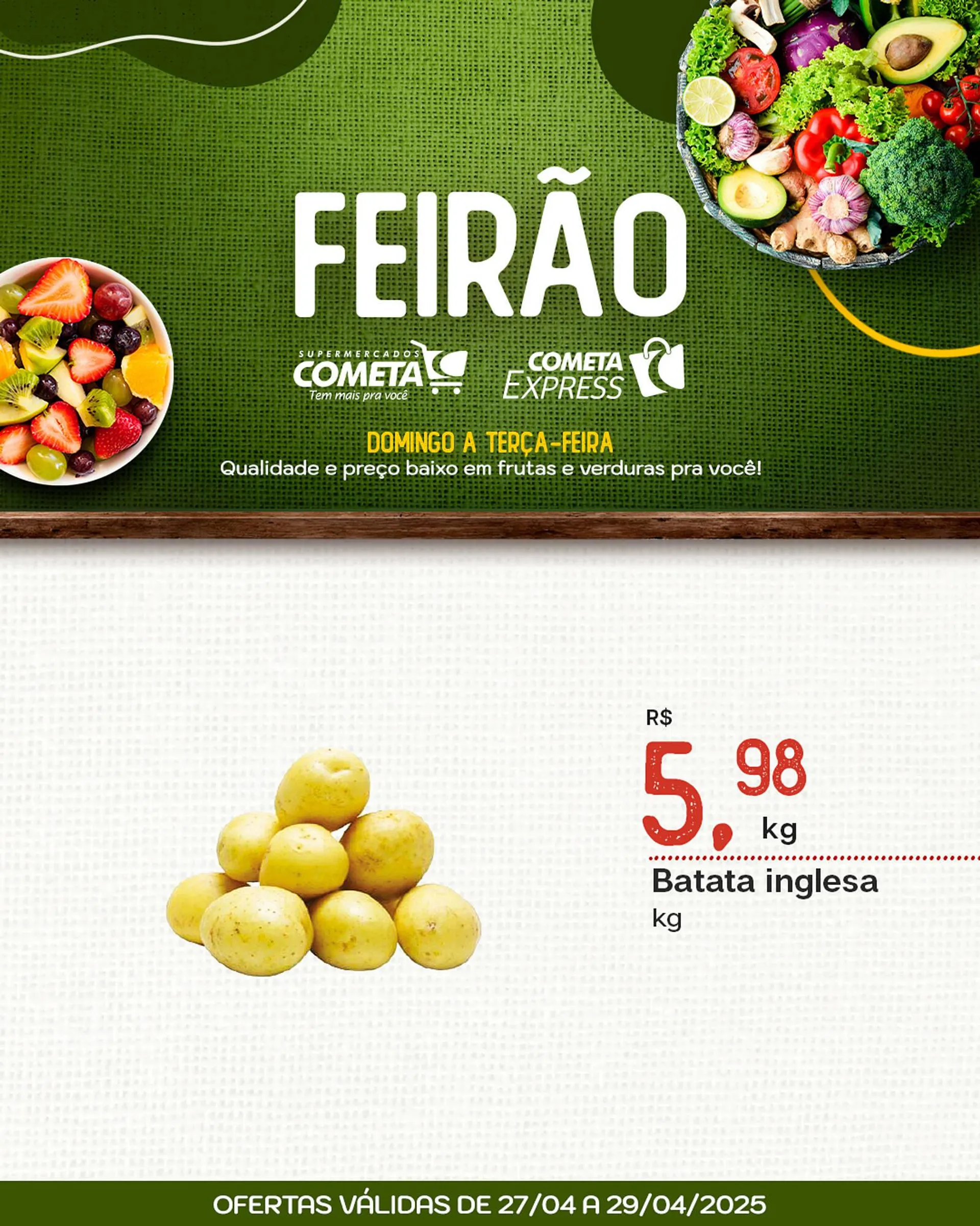 Encarte de Catálogo Cometa Supermercados 27 de abril até 29 de abril 2025 - Pagina 5