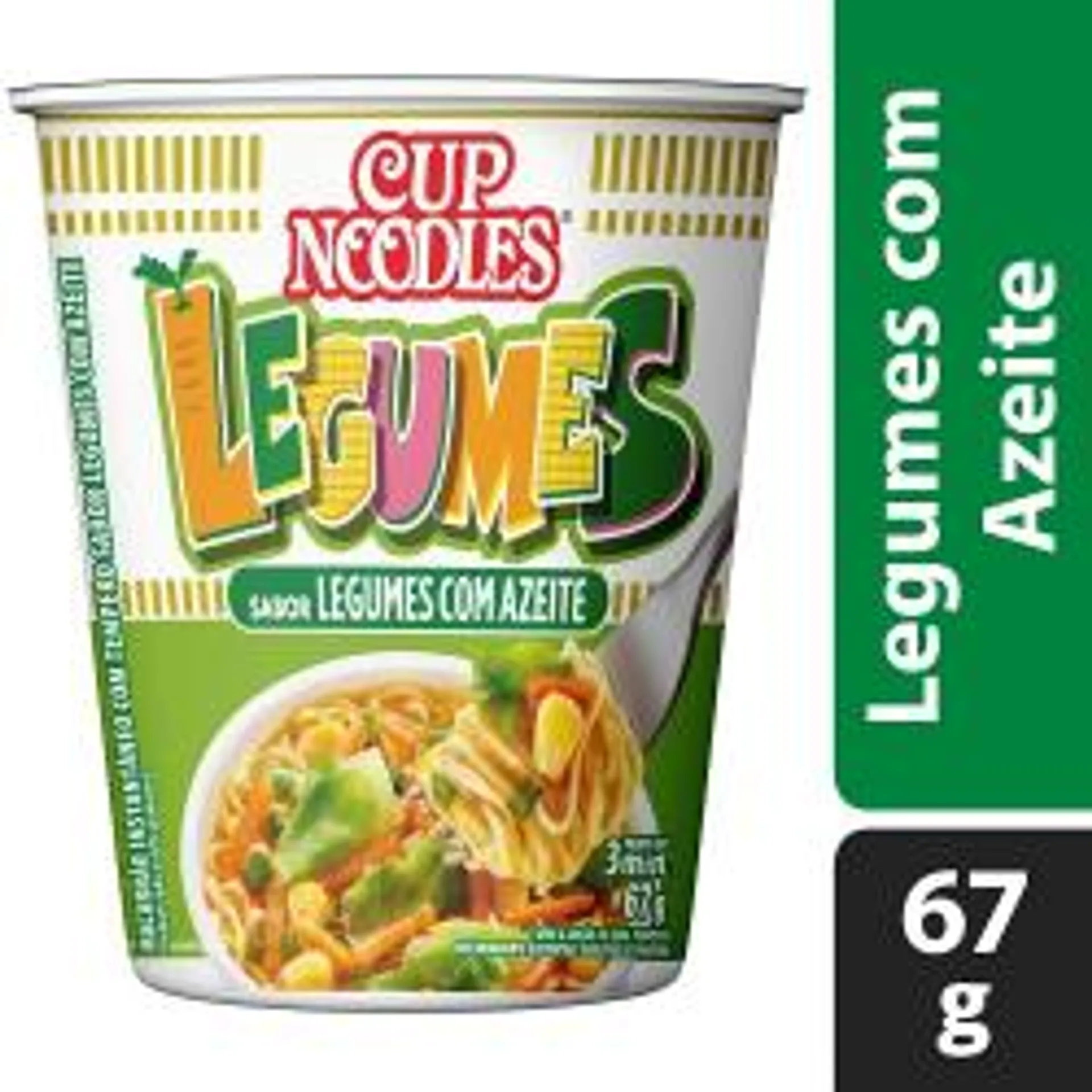 Macarrão Instantâneo Cup Noddles 67g Legumes Com Azeite