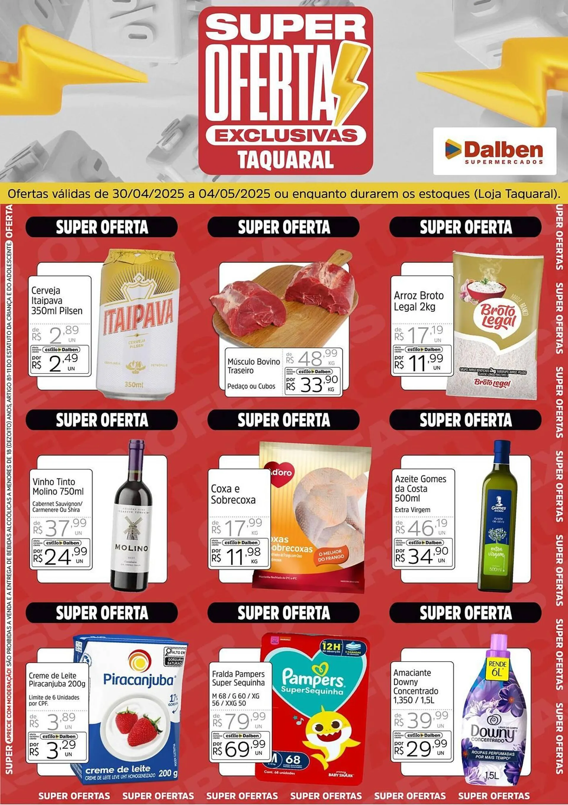 Encarte de Catálogo Supermercado Dalben 30 de abril até 4 de maio 2025 - Pagina 1