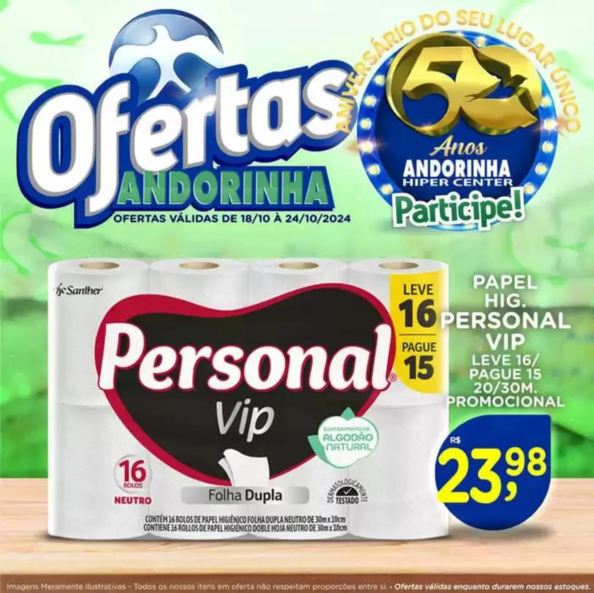 Encarte de Andorinha Hipermercado OFERTAS 18 de outubro até 24 de outubro 2024 - Pagina 52