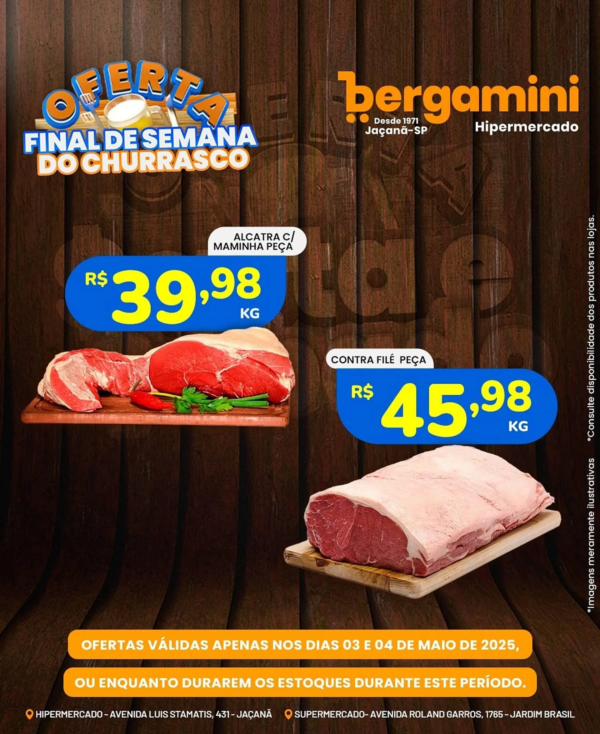 Encarte de Catálogo Supermercado Bergamini 3 de maio até 4 de maio 2025 - Pagina 1
