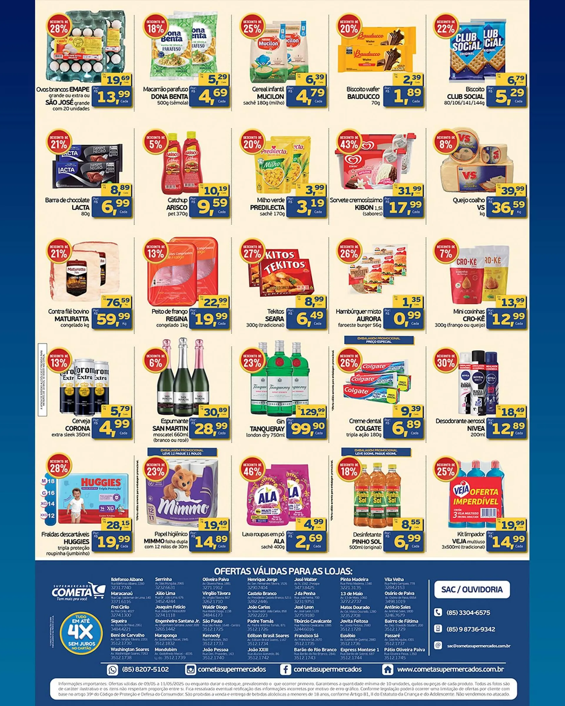 Encarte de Catálogo Cometa Supermercados 9 de maio até 11 de maio 2025 - Pagina 2