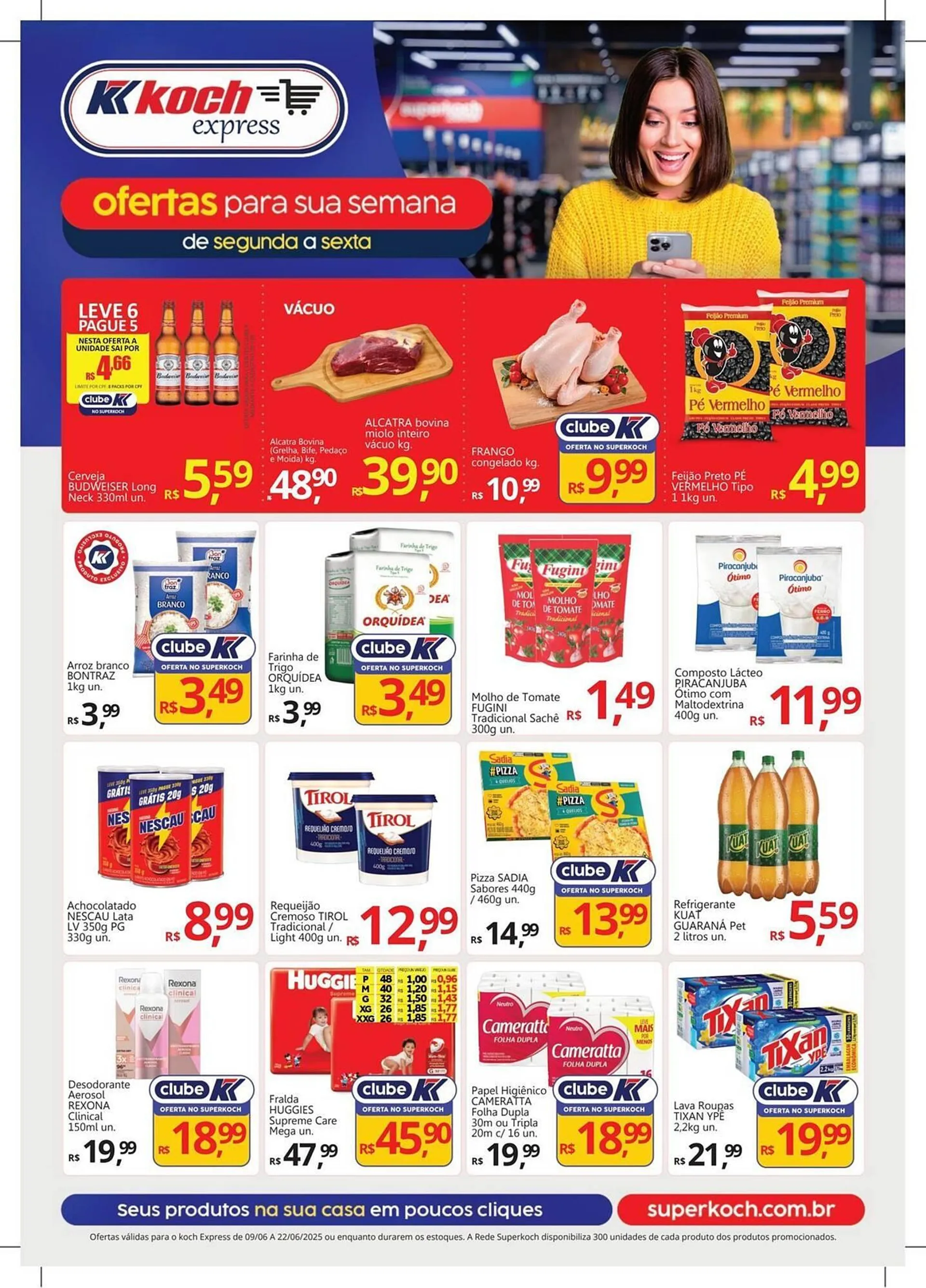 Encarte de Catálogo Supermercados Koch 9 de junho até 22 de junho 2025 - Pagina 1