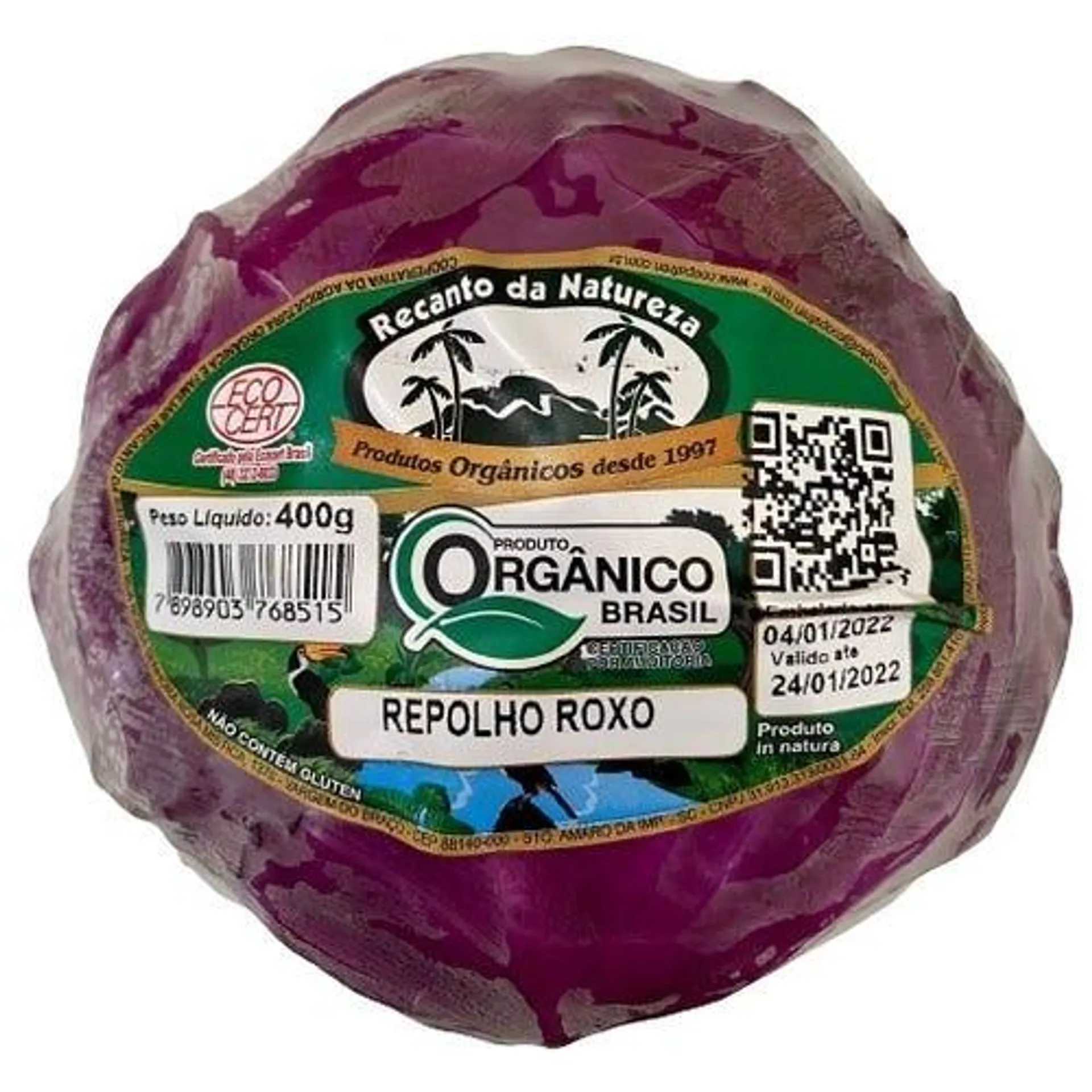 Repolho Roxo Org 300g