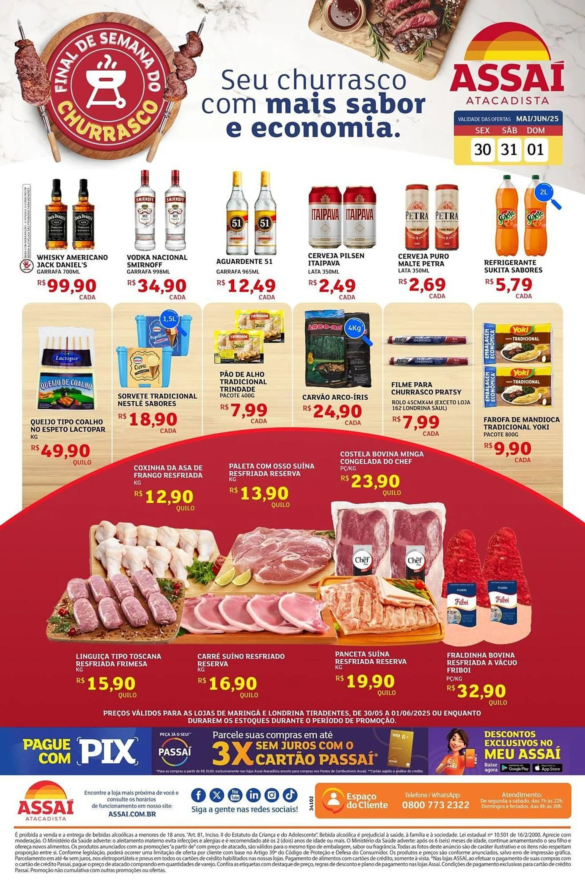 Encarte de Catálogo Assaí Atacadista 31 de maio até 1 de junho 2025 - Pagina 1
