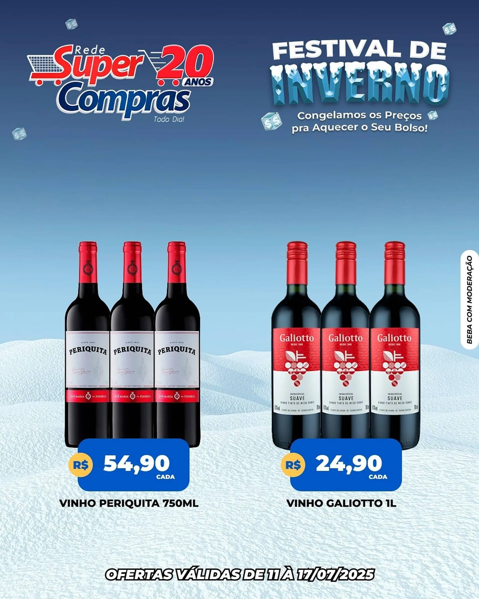 Encarte de Catálogo Rede Super Compras 12 de julho até 17 de julho 2025 - Pagina 1