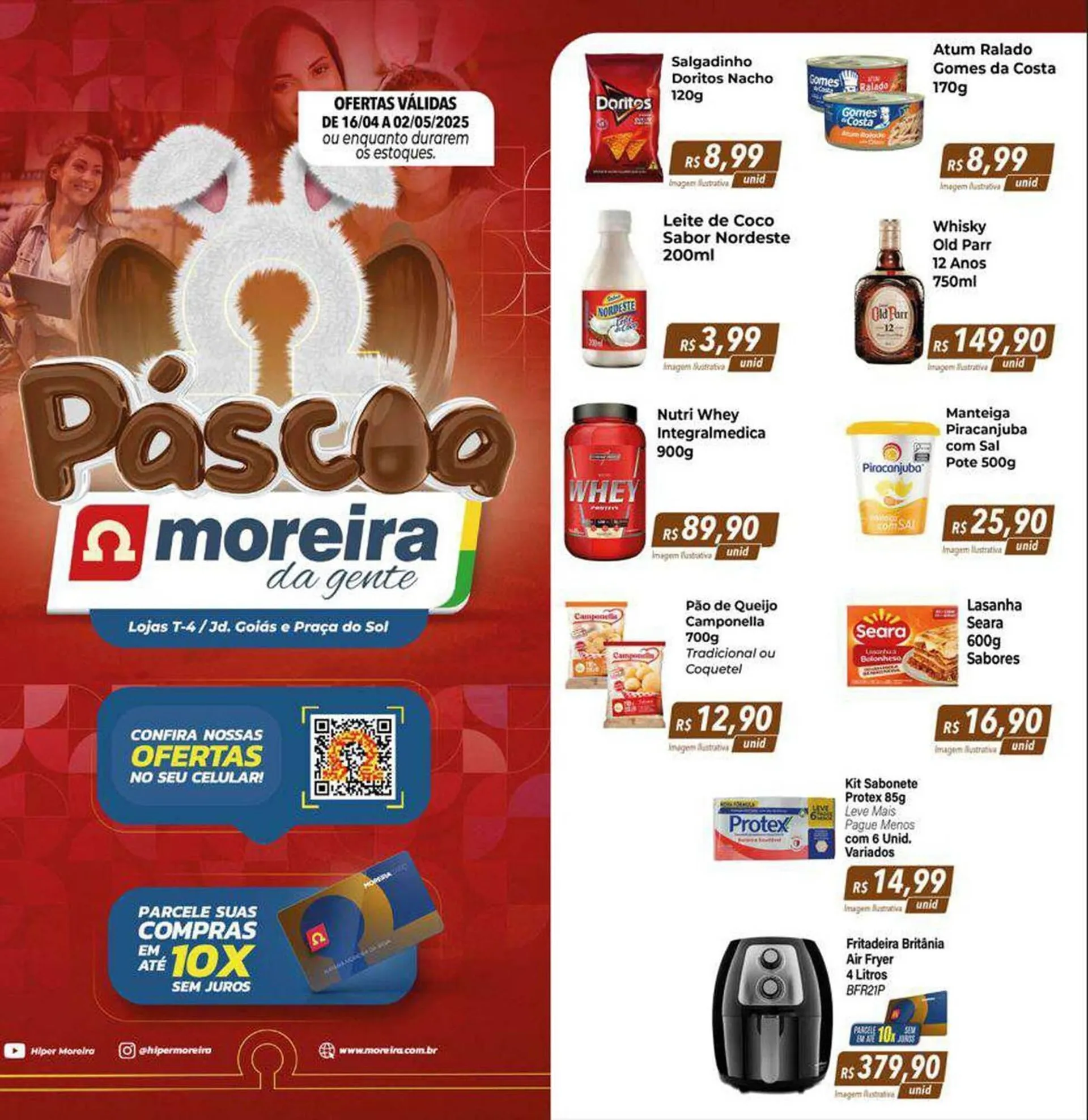 Encarte de Catálogo Hiper Moreira 16 de abril até 2 de maio 2025 - Pagina 1