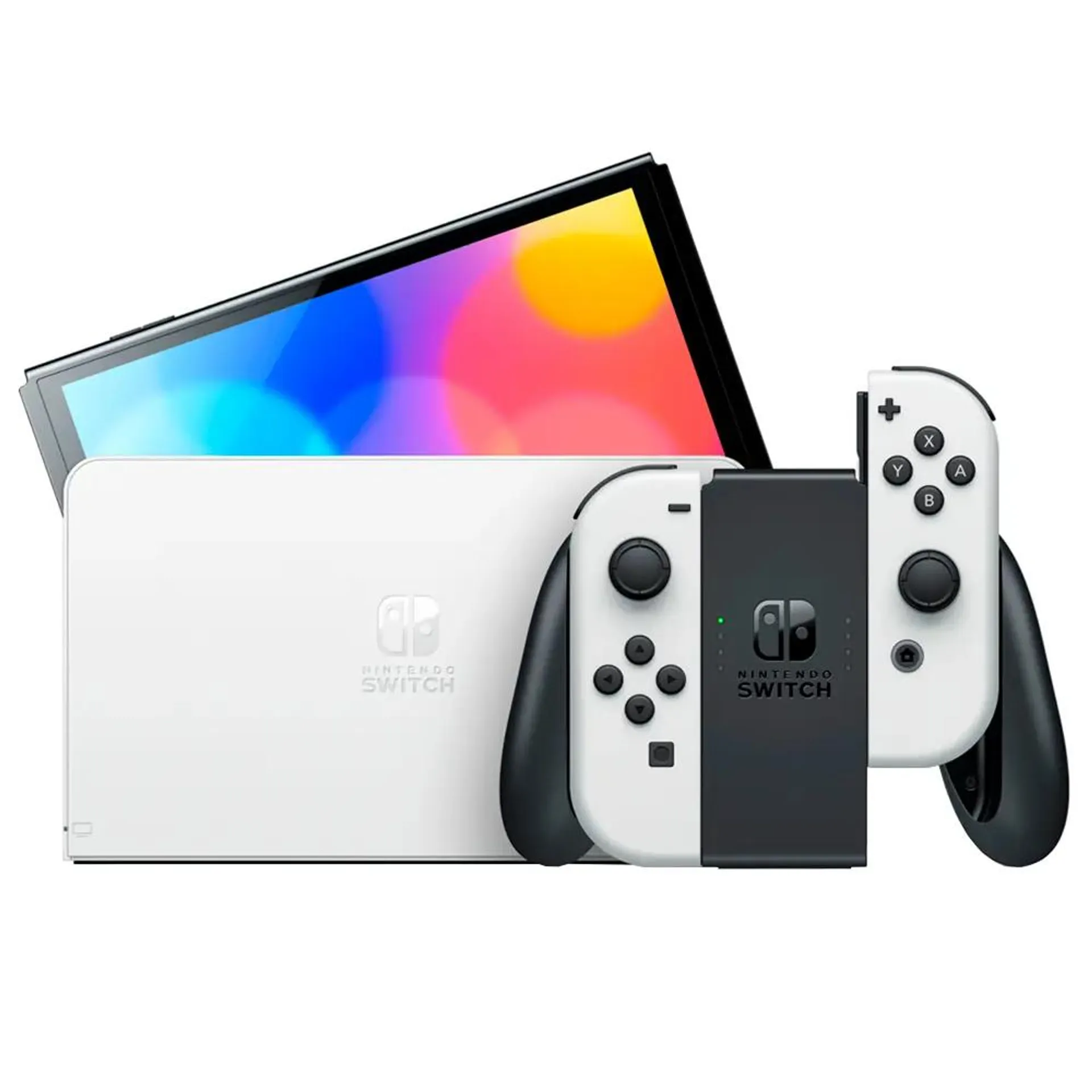 Console Nintendo Switch OLED 64GB 2 Controles Sem Fio Joy-Con HBGSKAAA1 - Branco - Bivolt