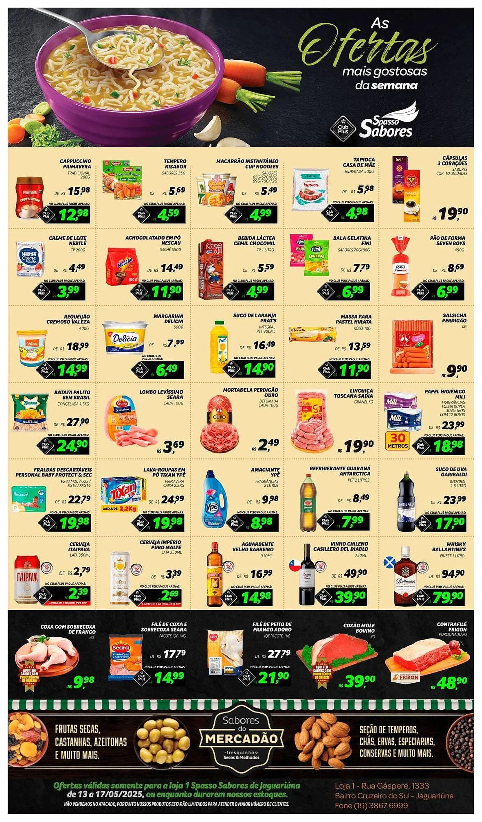 Encarte de Catálogo Spasso Sabores 13 de maio até 17 de maio 2025 - Pagina 1
