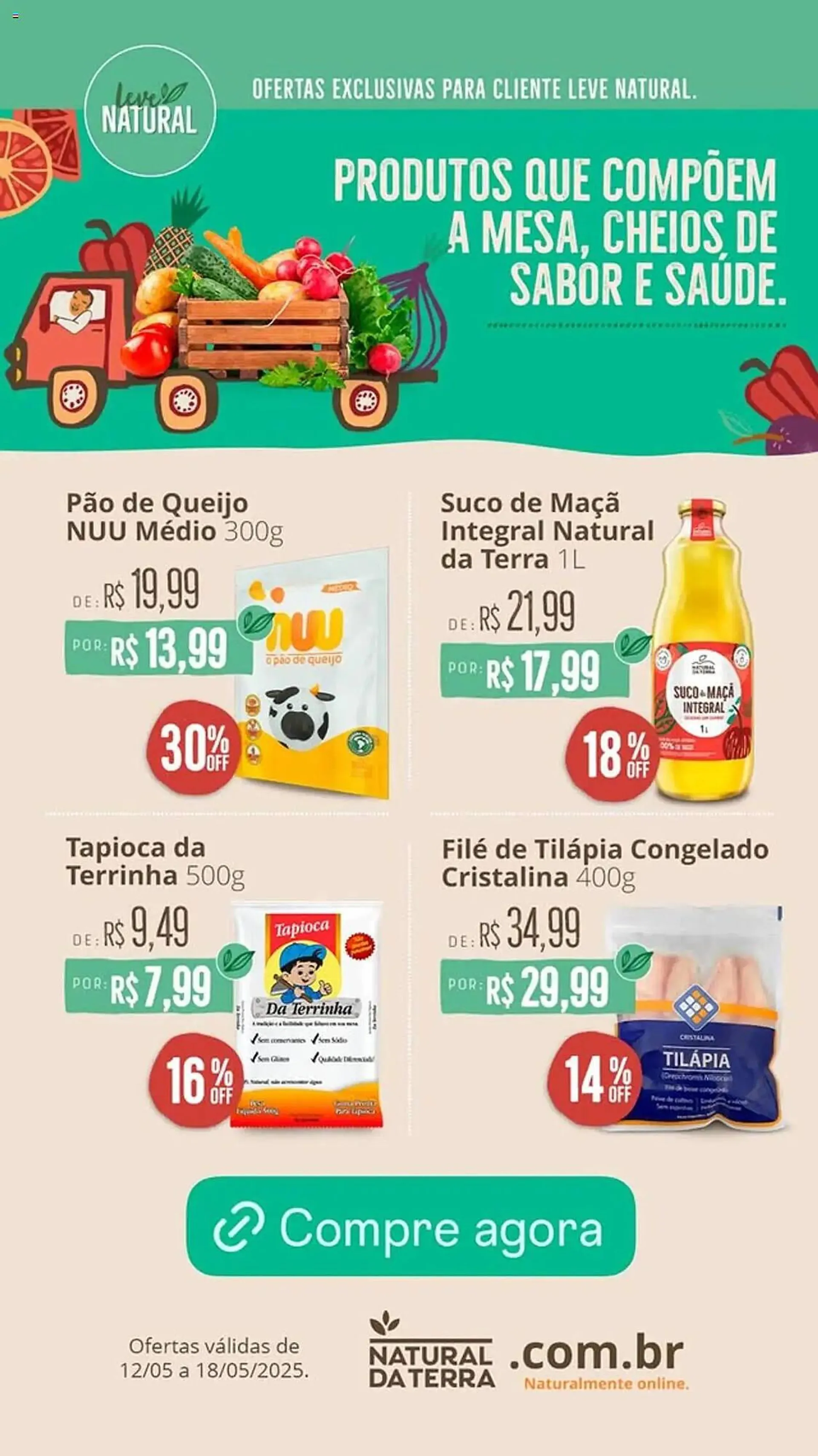 Encarte de Catálogo Natural da Terra 12 de maio até 19 de maio 2025 - Pagina 1