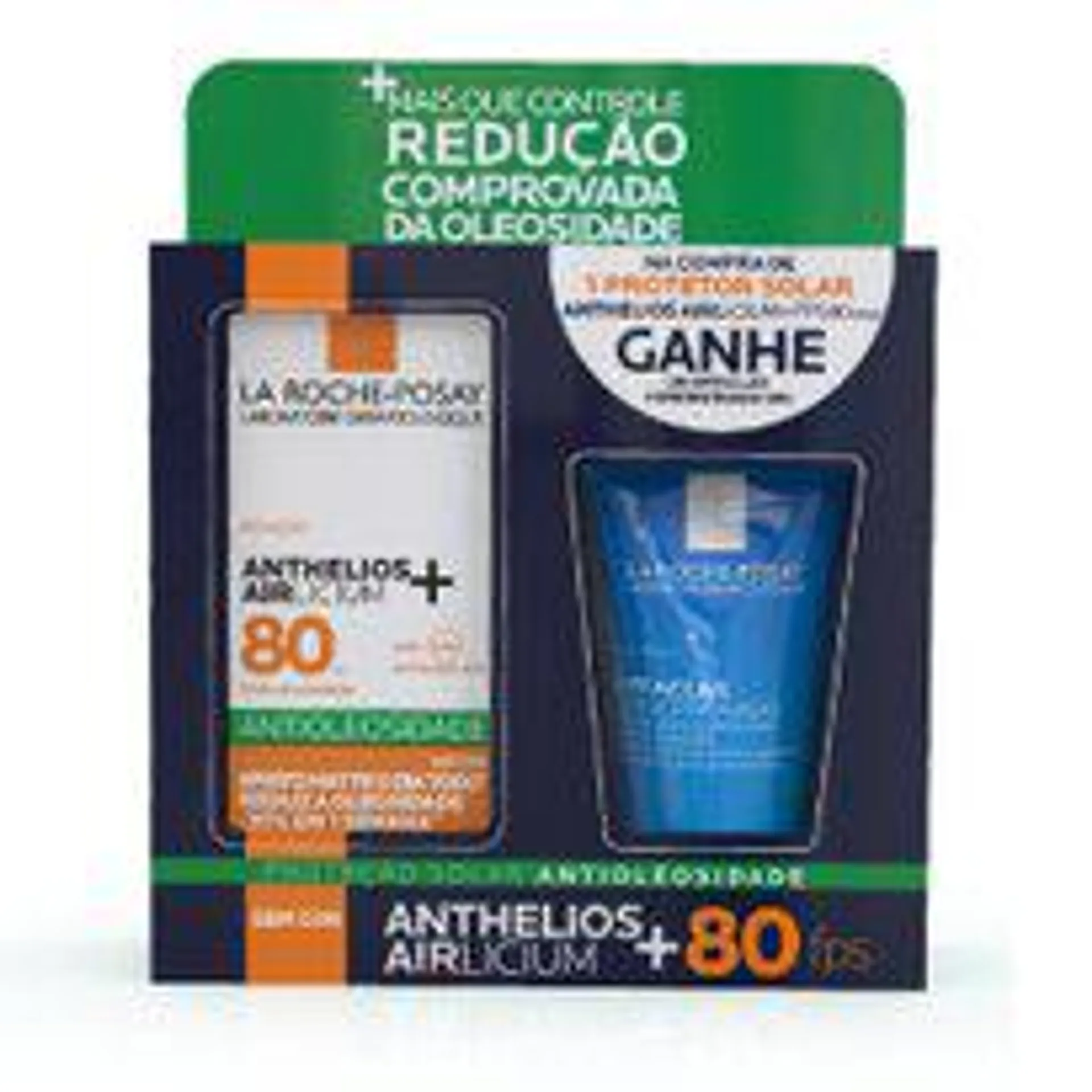 Kit La Roche Posay Protetor Solar Facial Anthelios Airlicium Fps80 40g + Effaclar Gel Concentrado