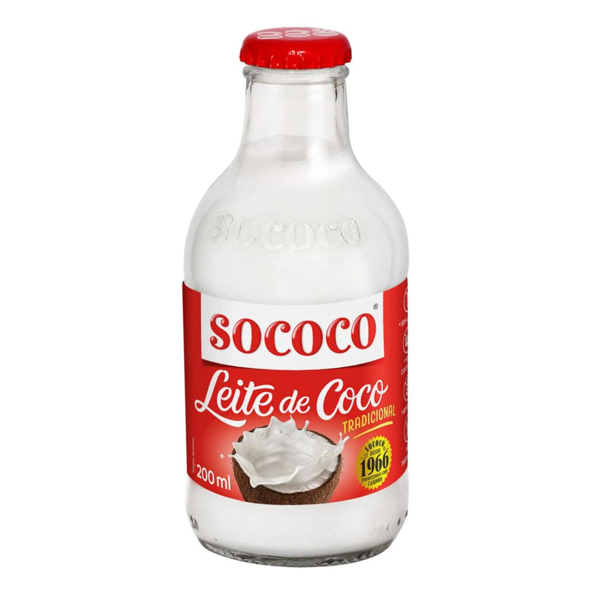 Leite de Coco Sococo Vidro 200ml