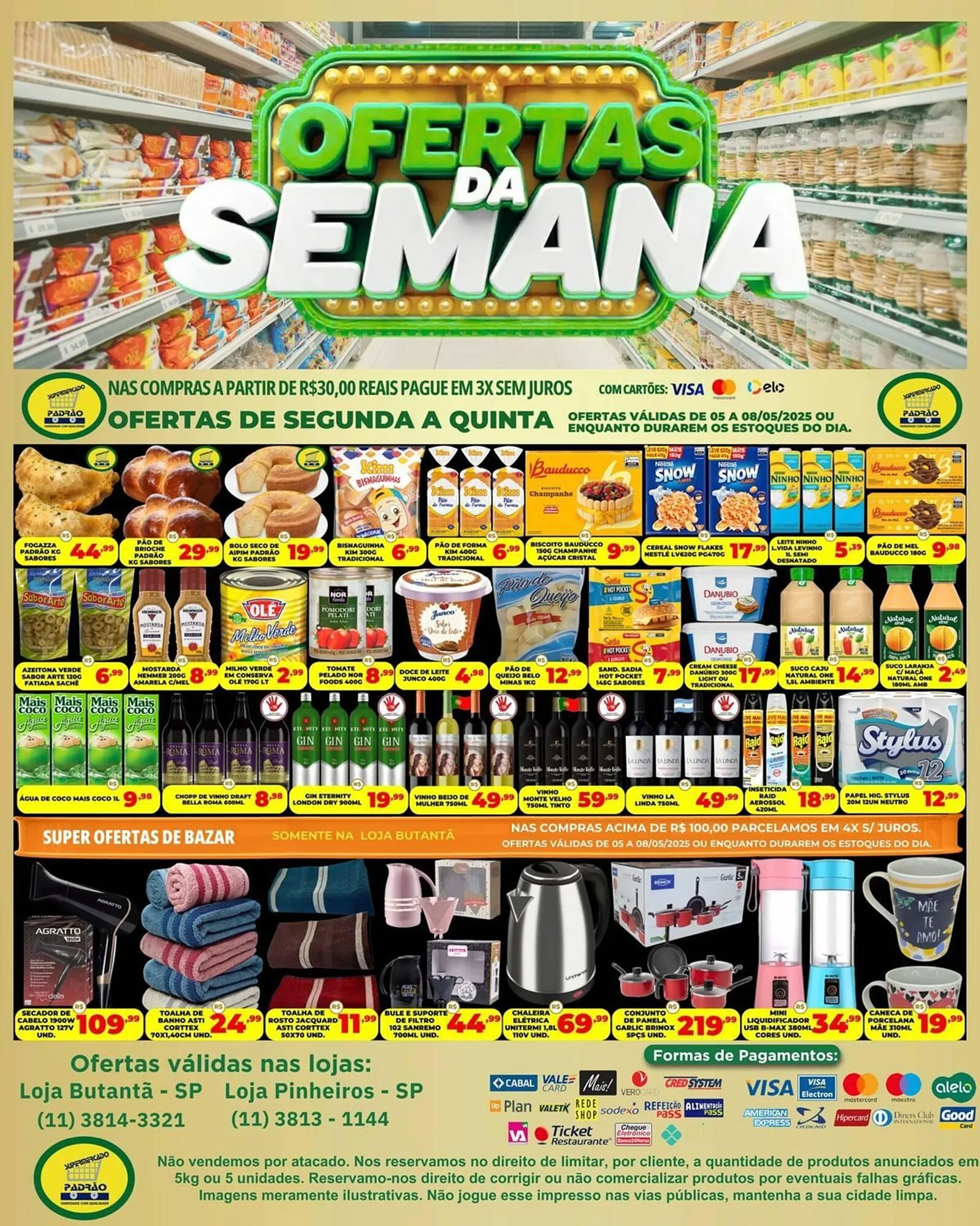 Encarte de Catálogo Supermercado Padrão 9 de maio até 11 de maio 2025 - Pagina 3