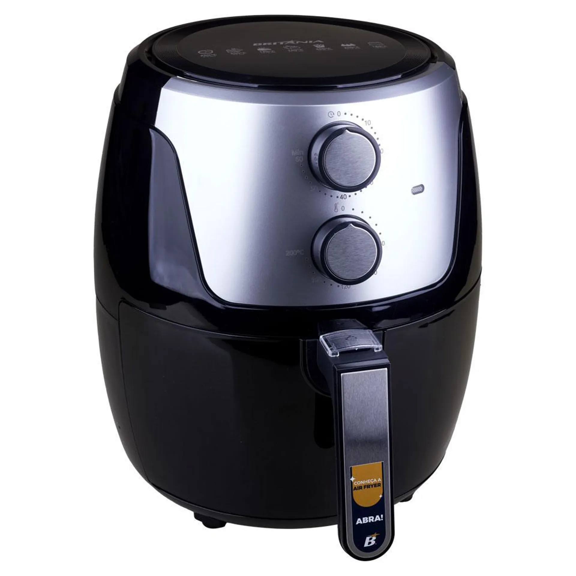 Fritadeira Air Fryer 4.2L Britânia BFR38 Preta 127V