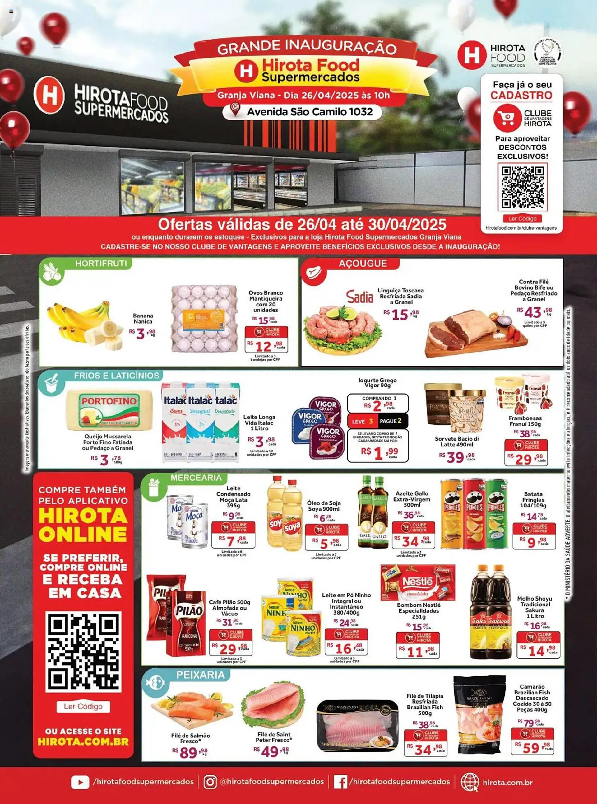 Encarte de Catálogo Hirota Food Supermercado 26 de abril até 30 de abril 2025 - Pagina 1