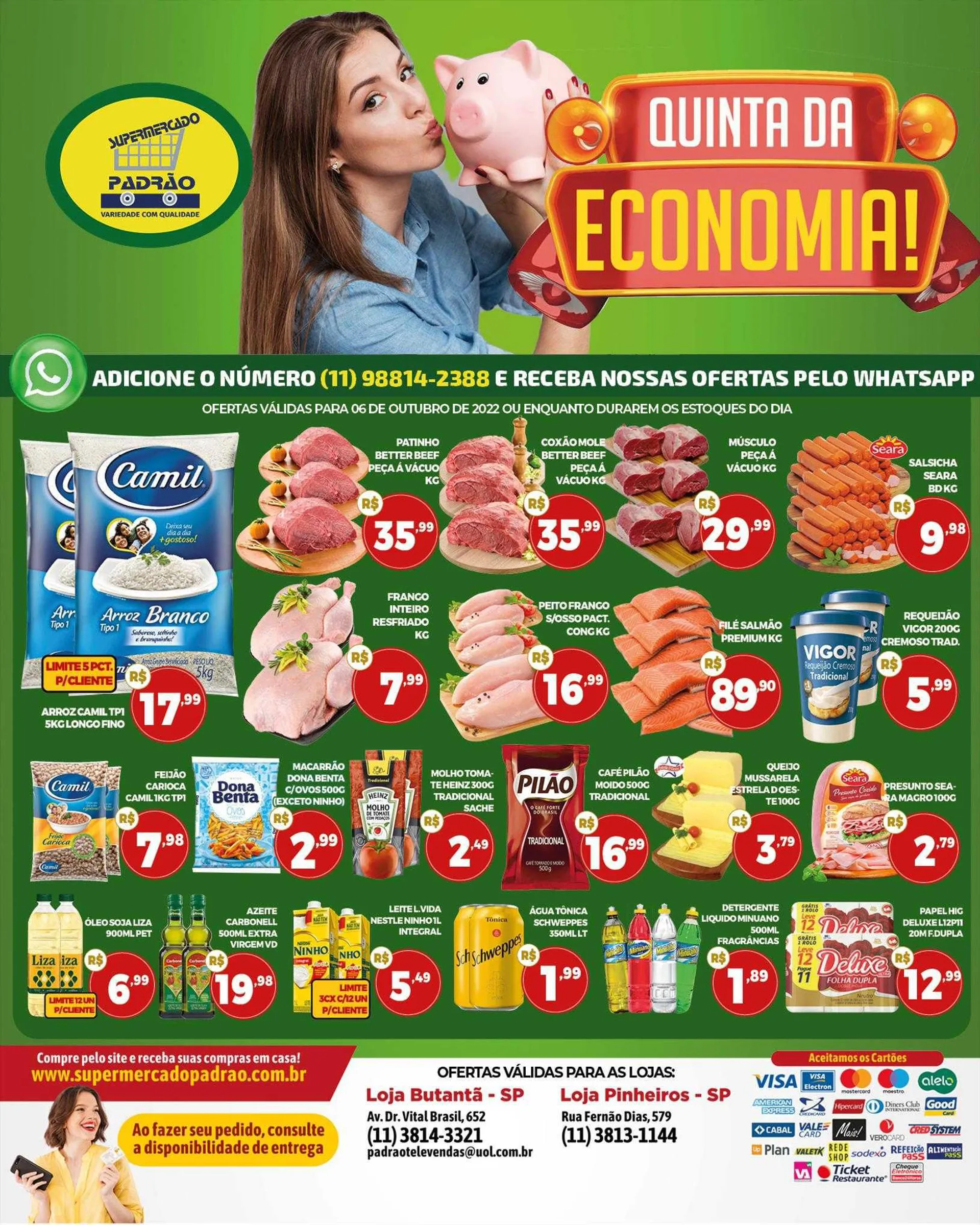 Eu vou criar Encartes para Supermercados e Mini Mercados