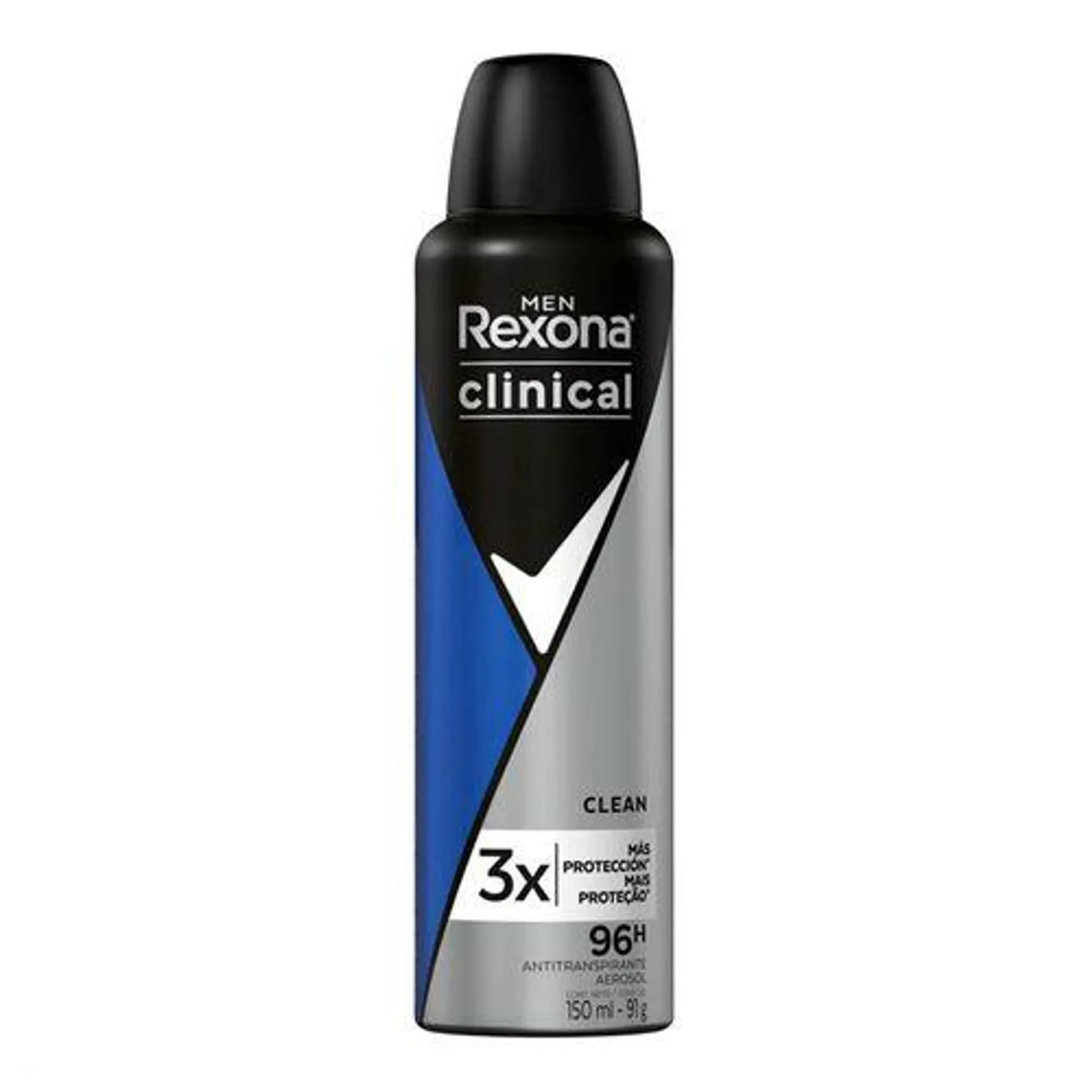 Desodorante Antitranspirante Rexona Men Clinical Aerosol 150ml