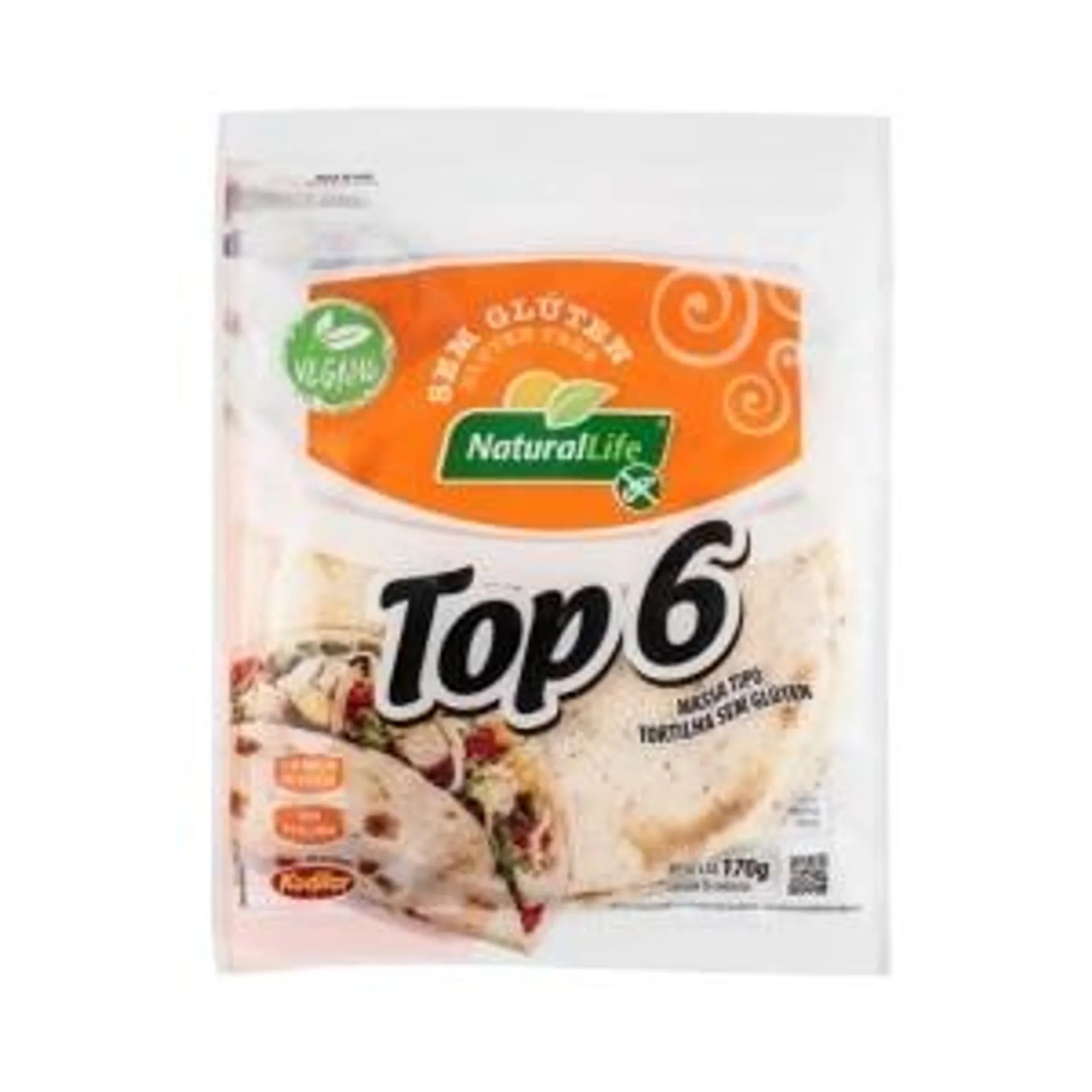 Massa Tortilla Natural Life Top6 170g