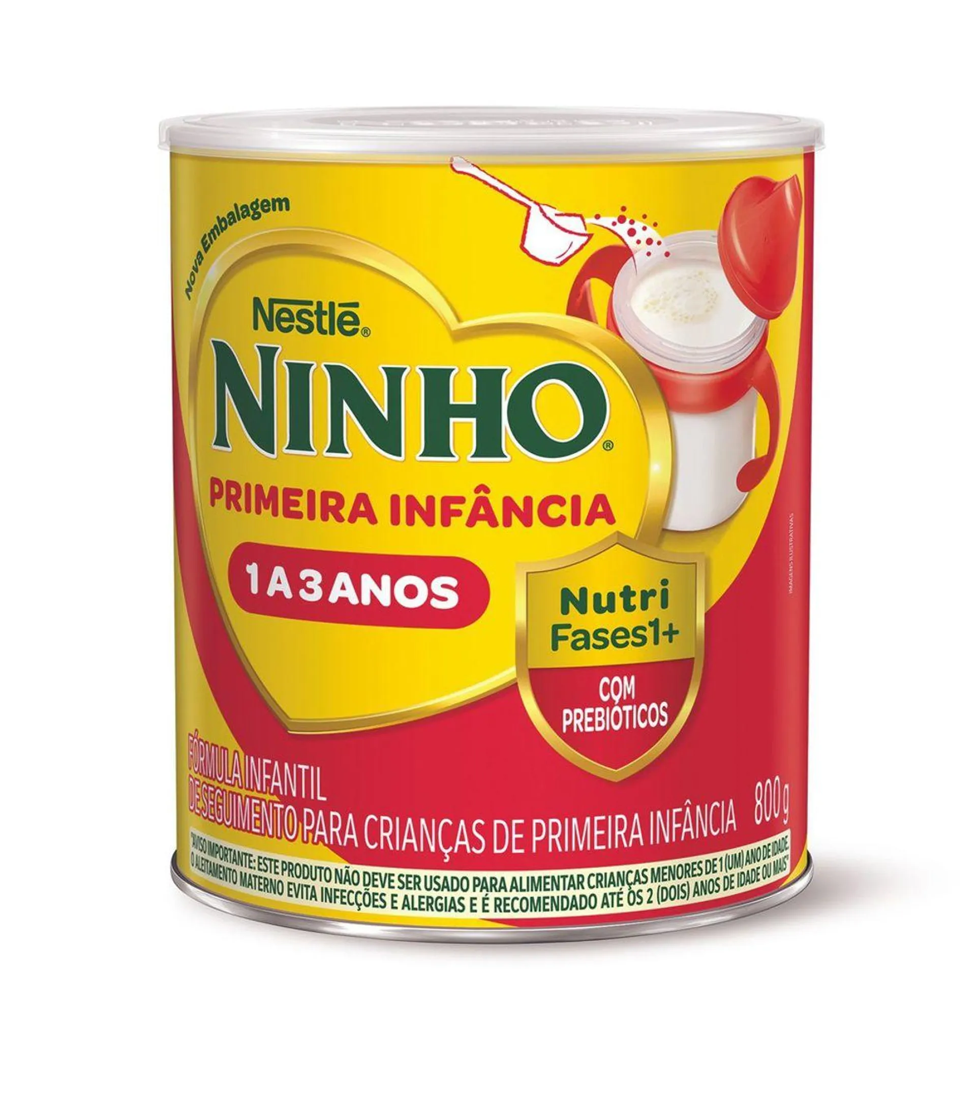 Formula Infantil Ninho Fases 1+ Primeira Infancia 1 A 3 Anos 800g