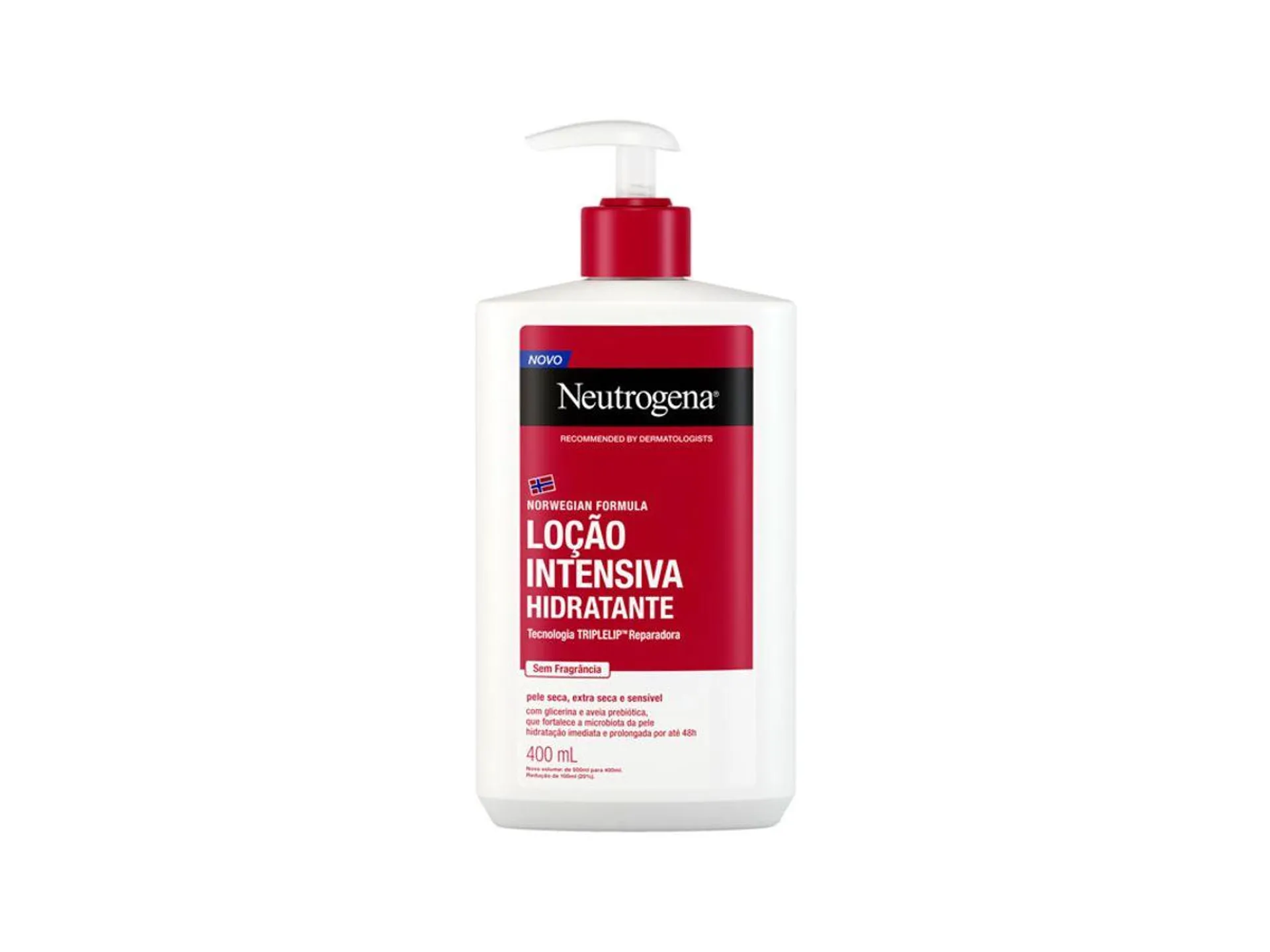 Loção Intensiva Hidratante Neutrogena Norwegian Sem Fragrância 400ml