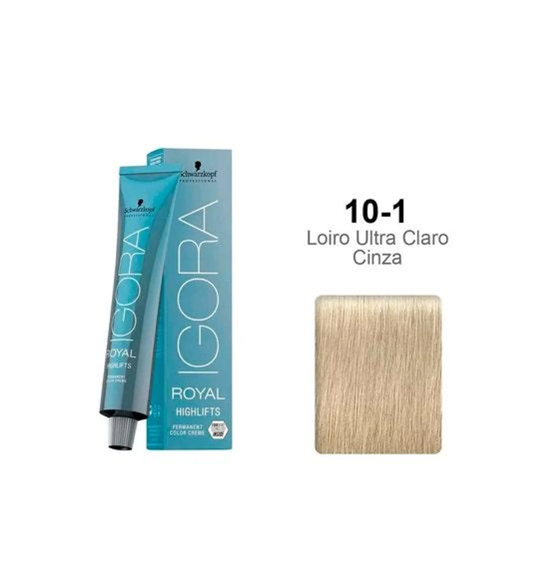 Tintura Schwarzkopf Igora Hightlifts 10.1 Louro Ultra Claro Cinza