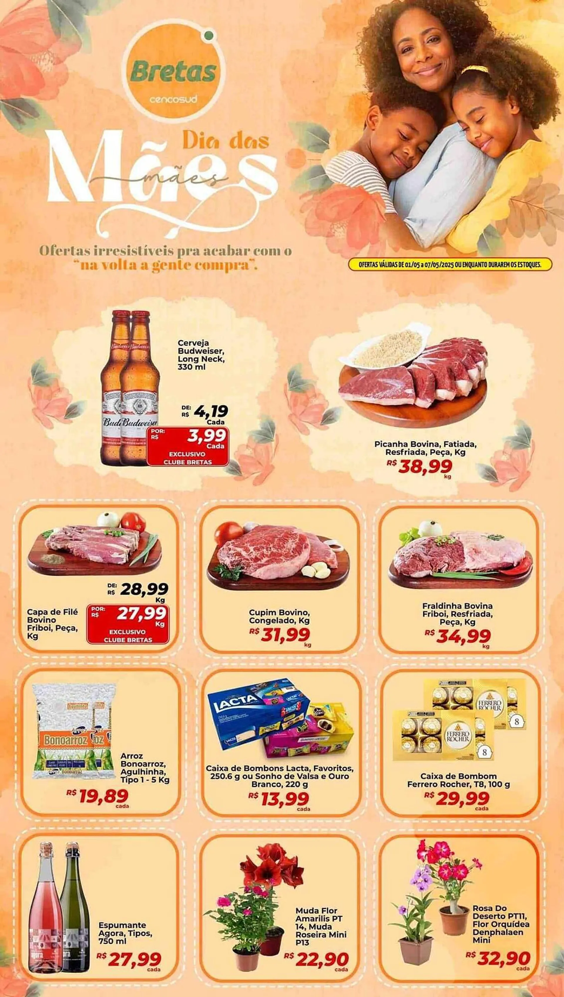 Encarte de Catálogo Supermercados Bretas 2 de maio até 7 de maio 2025 - Pagina 1