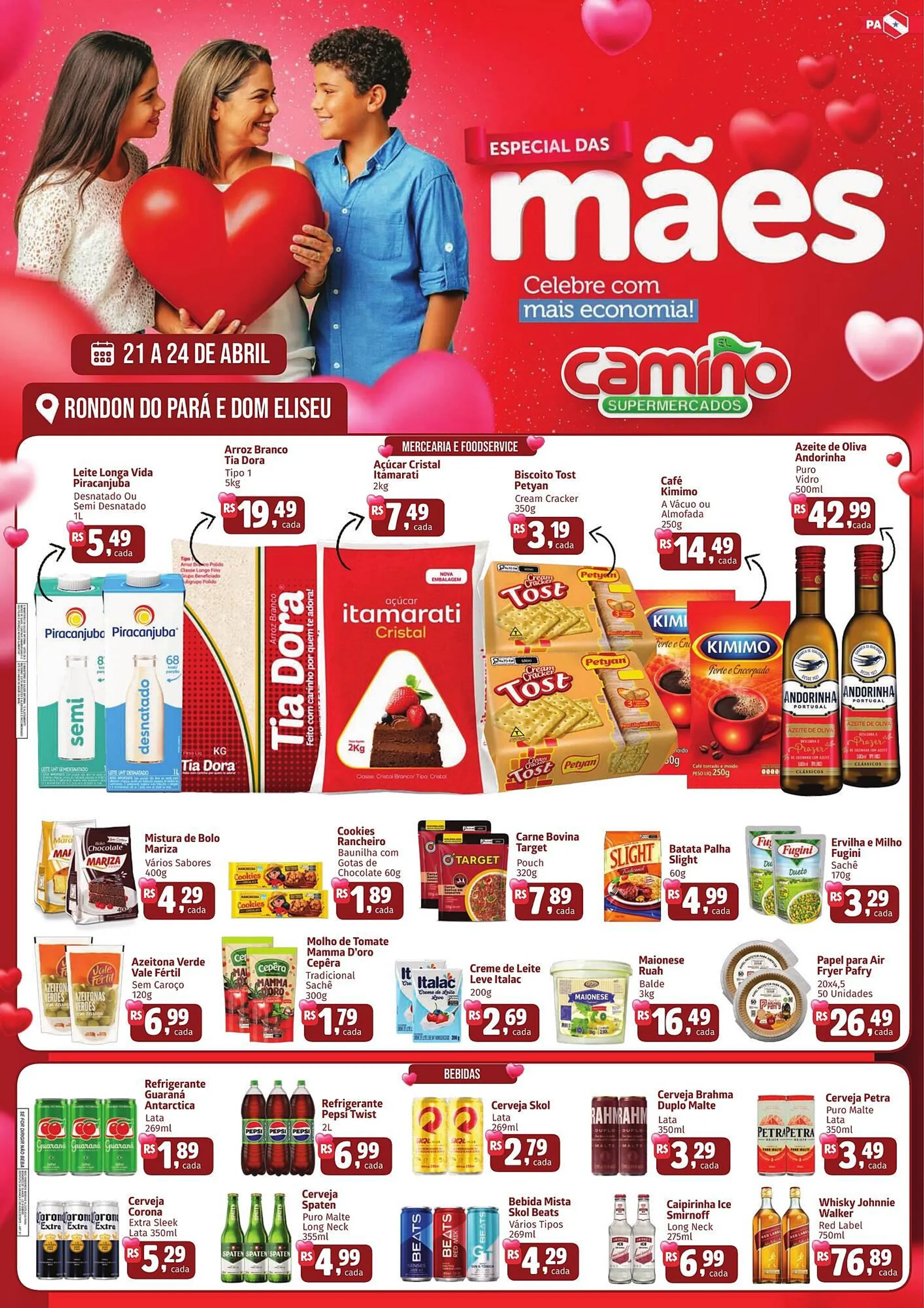 Encarte de Catálogo Camiño supermercados 21 de abril até 24 de abril 2025 - Pagina 1