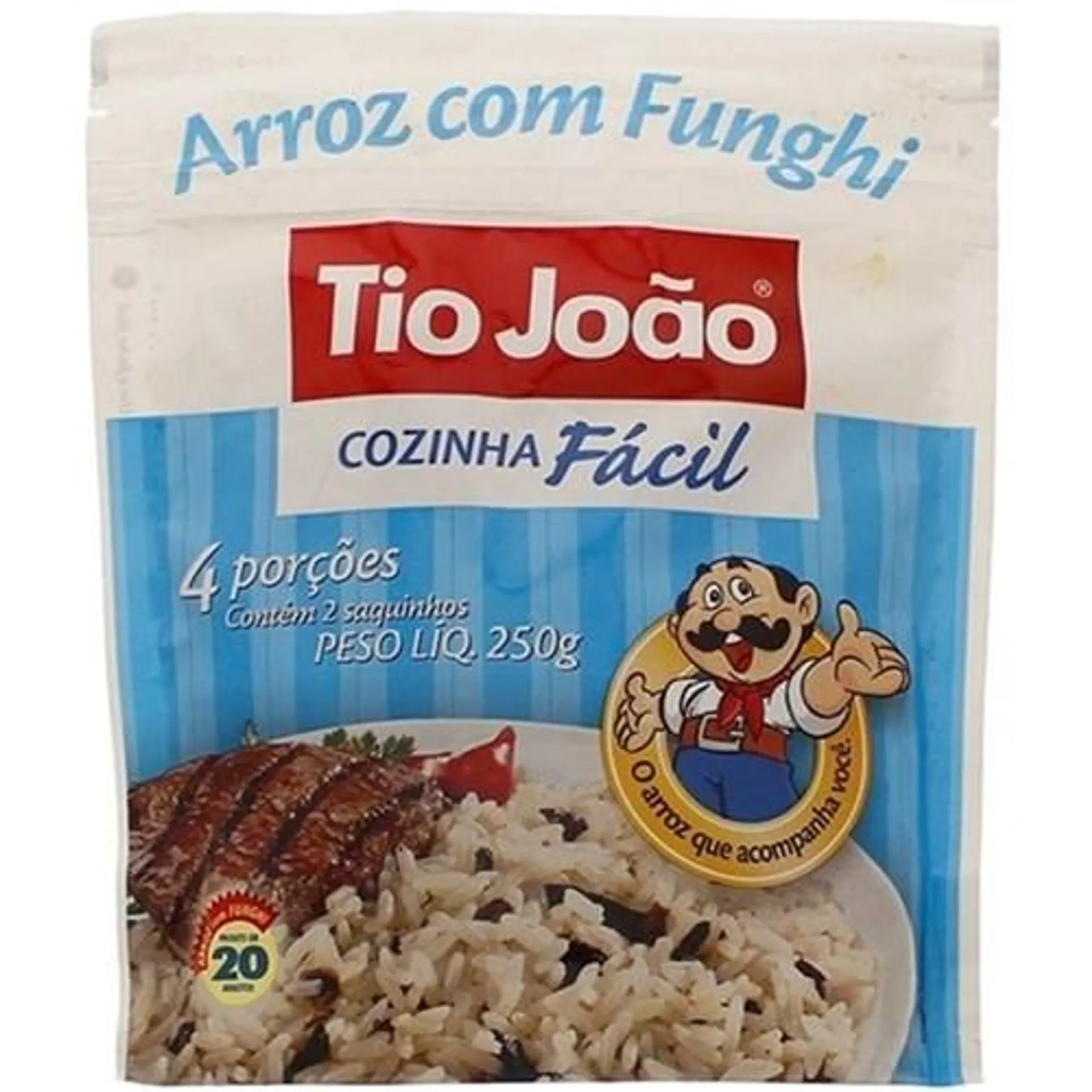 Arroz com Funghi Tio João Cozinha Fácil Sachê 250G