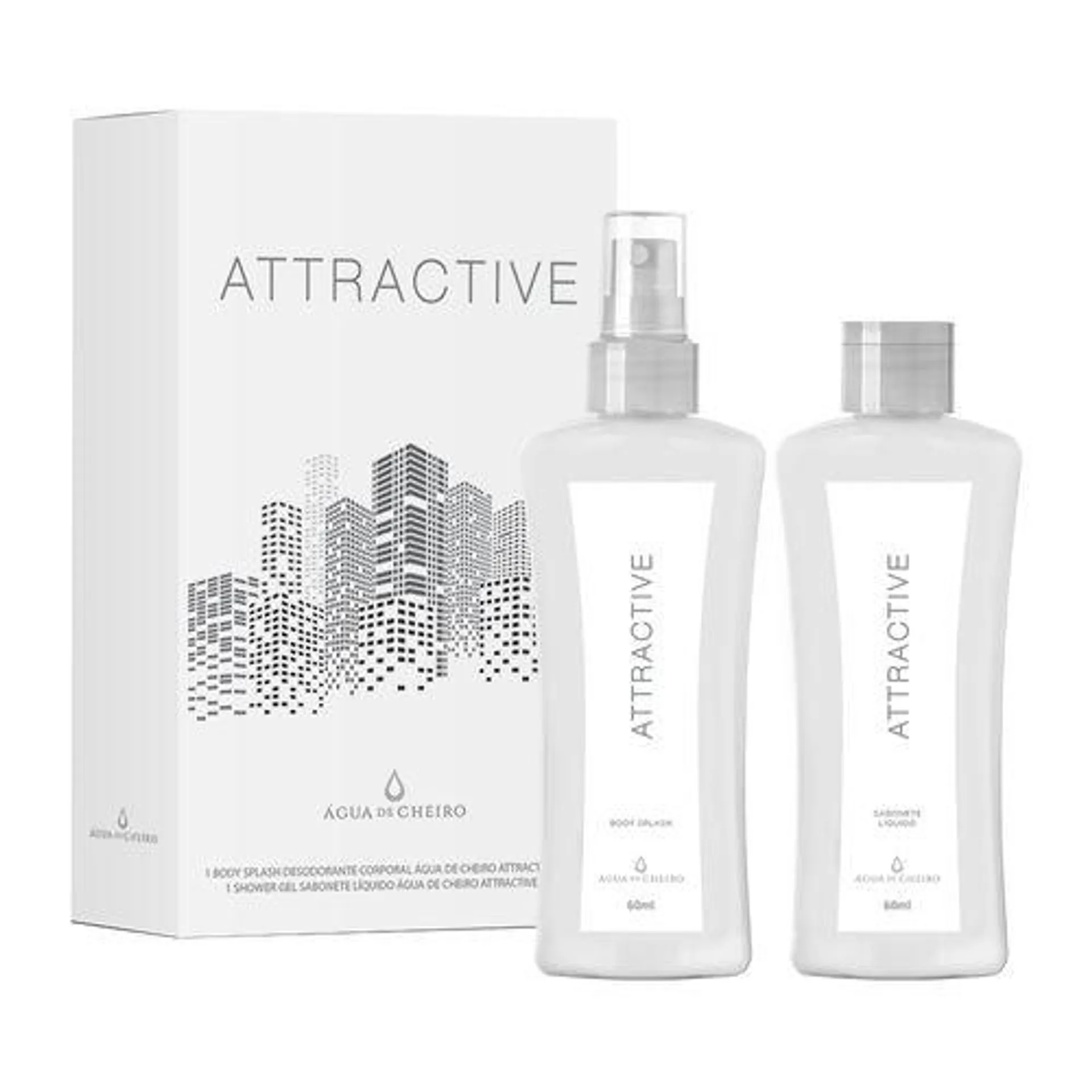 Kit Mini Attractive (Body Splash 60ml + Sabonete líquido 60ml)