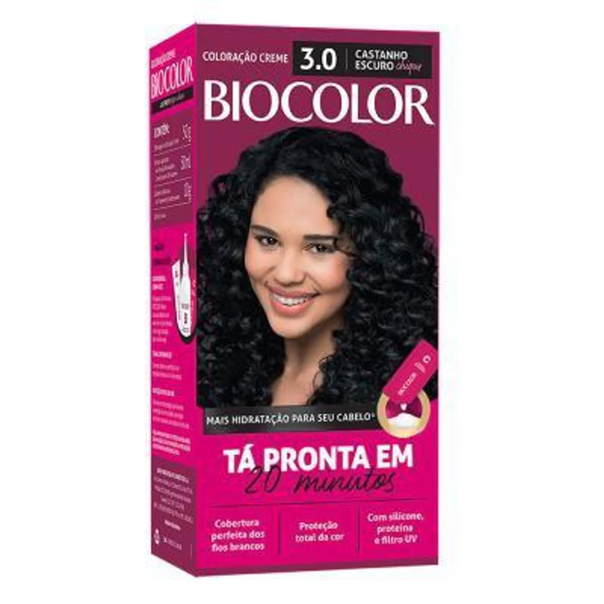 Tinta de Cabelo Biocolor Mini Kit Castanho Escuro Chic 3.0