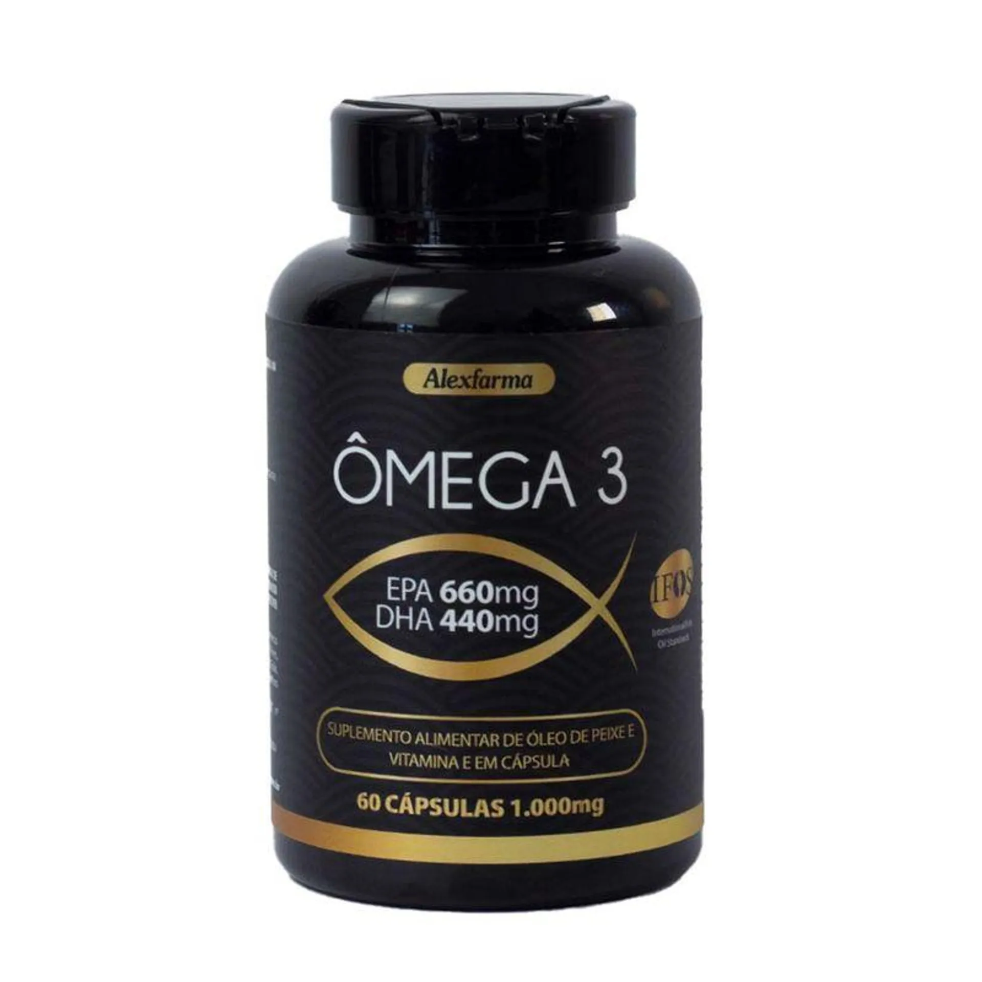 OMEGA 3 ALEXFARMA 1000MG 60 CPS DHA 440MG EPA 660MG IFOS - OMEGA 3 ALEXFARMA 1000MG 60 CPS DHA 440MG EPA 660MG NOVO