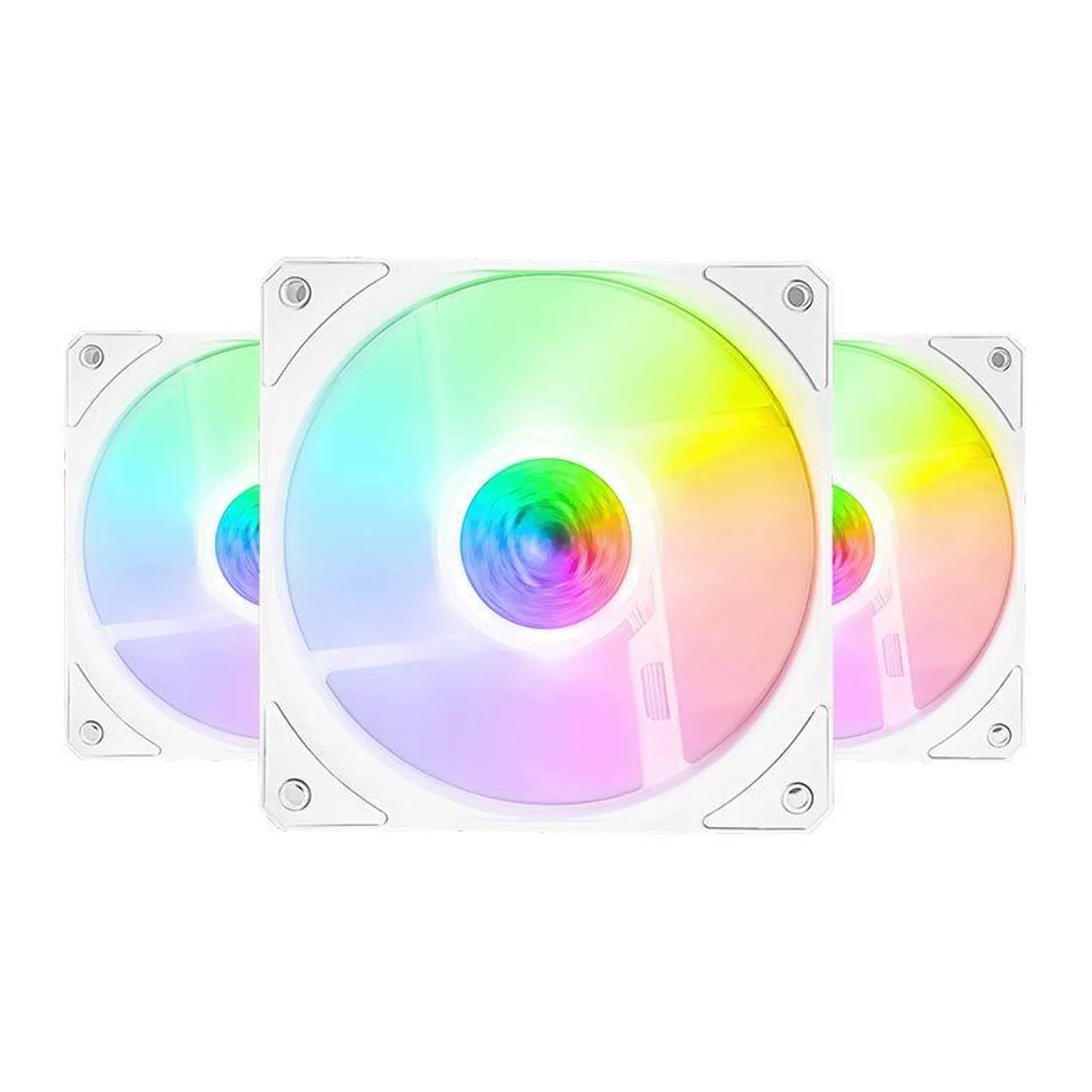Kit Ventoinhas Cooler Master Sickleflow 120 ARGB 3x120mm White Edition, MFX-B2DW-183PA-R1