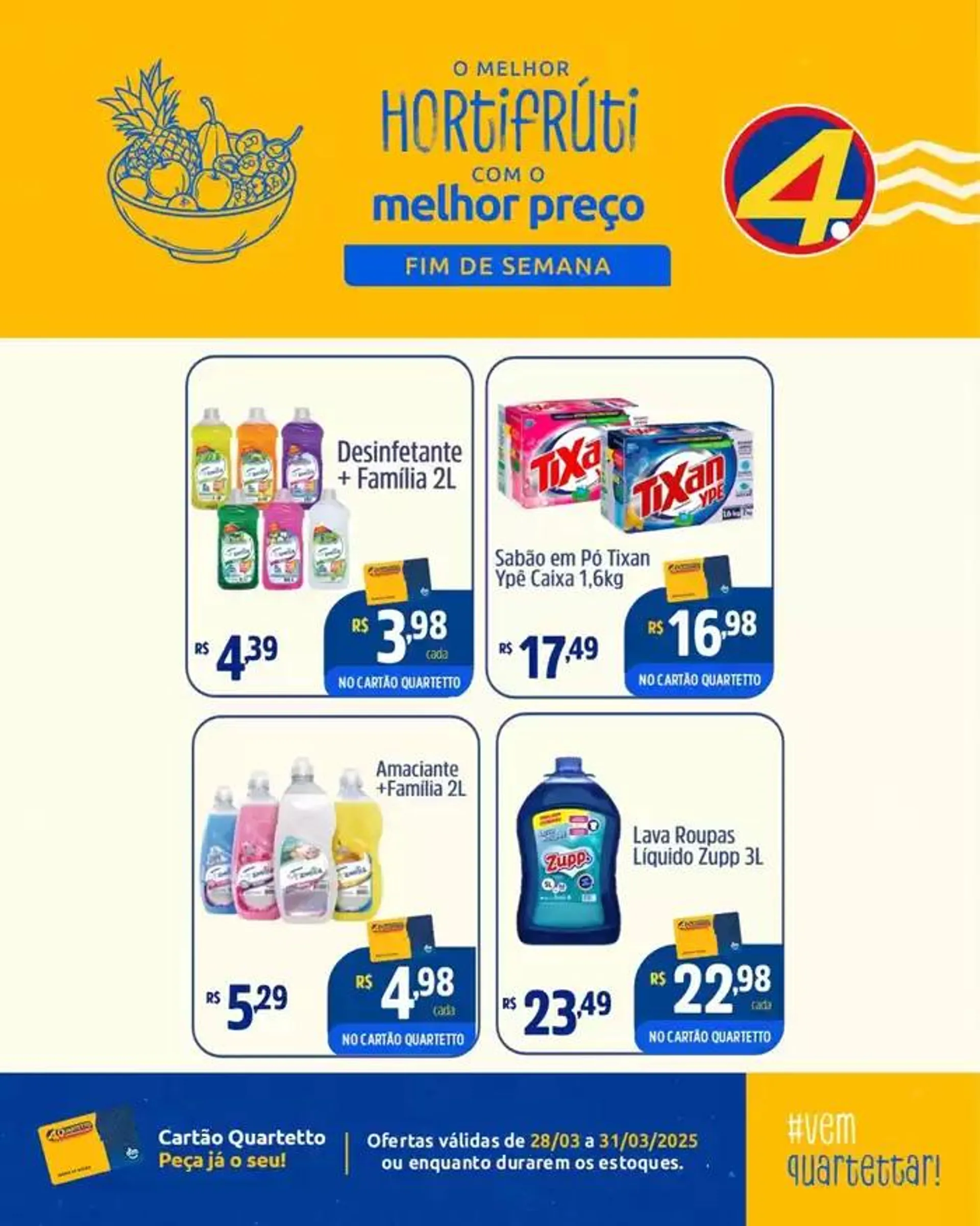 Encarte de Encarte Quartetto Supermercados 28 de março até 31 de março 2025 - Pagina 8
