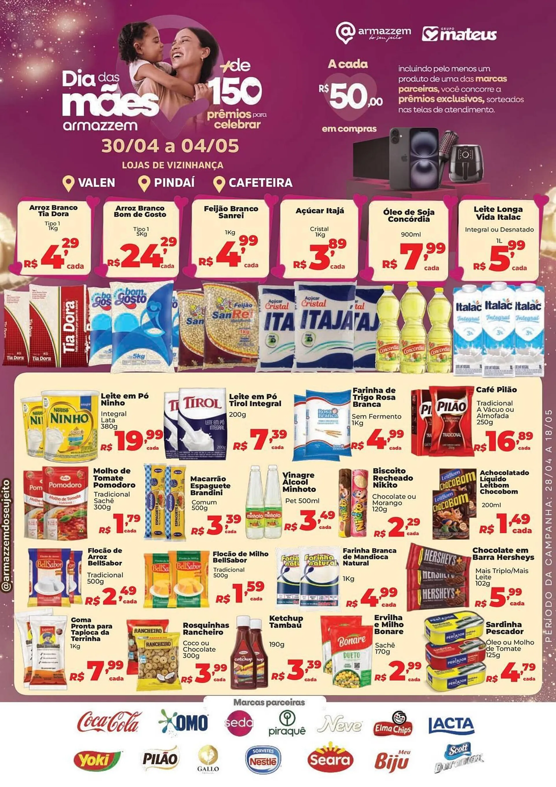 Encarte de Catálogo Supermercados Mateus 30 de abril até 4 de maio 2025 - Pagina 1