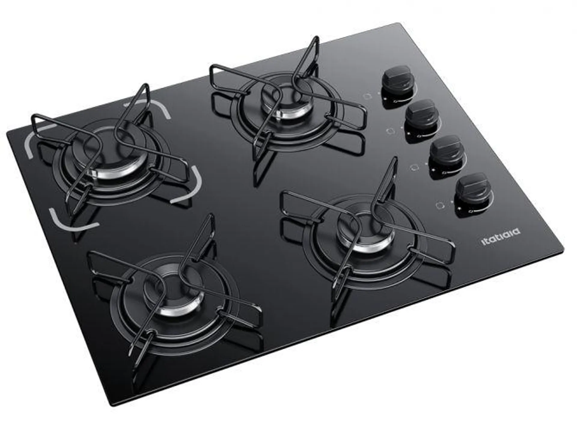 Cooktop Itatiaia Essencial - 4 Bocas, Acendimento Super Automático - Preto