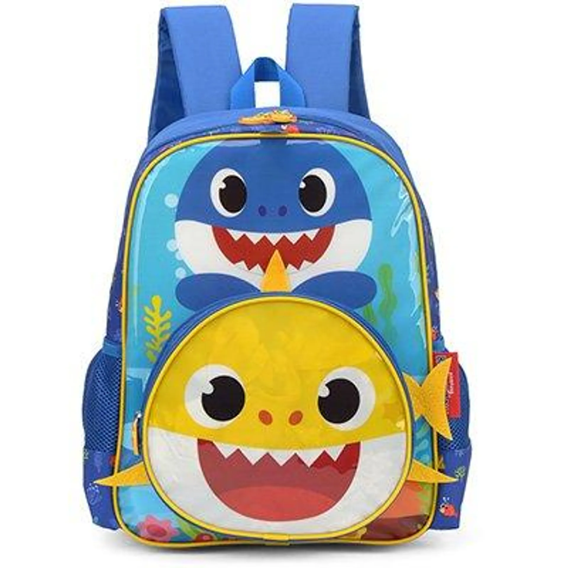 Mochila Infantil Baby Shark em Poliéster Luxcel - PT 1 UN