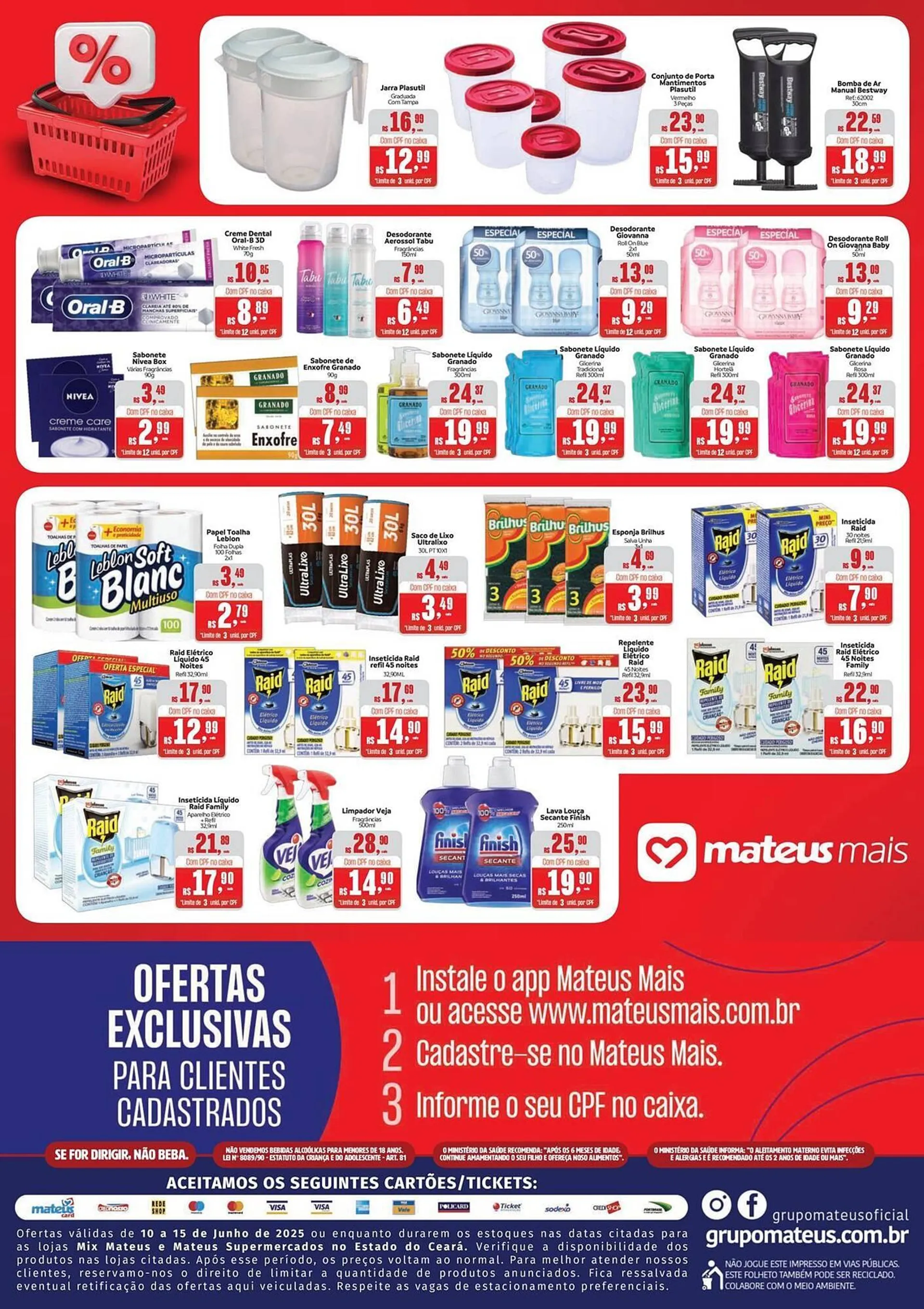 Encarte de Catálogo Supermercados Mateus 10 de junho até 15 de junho 2025 - Pagina 2